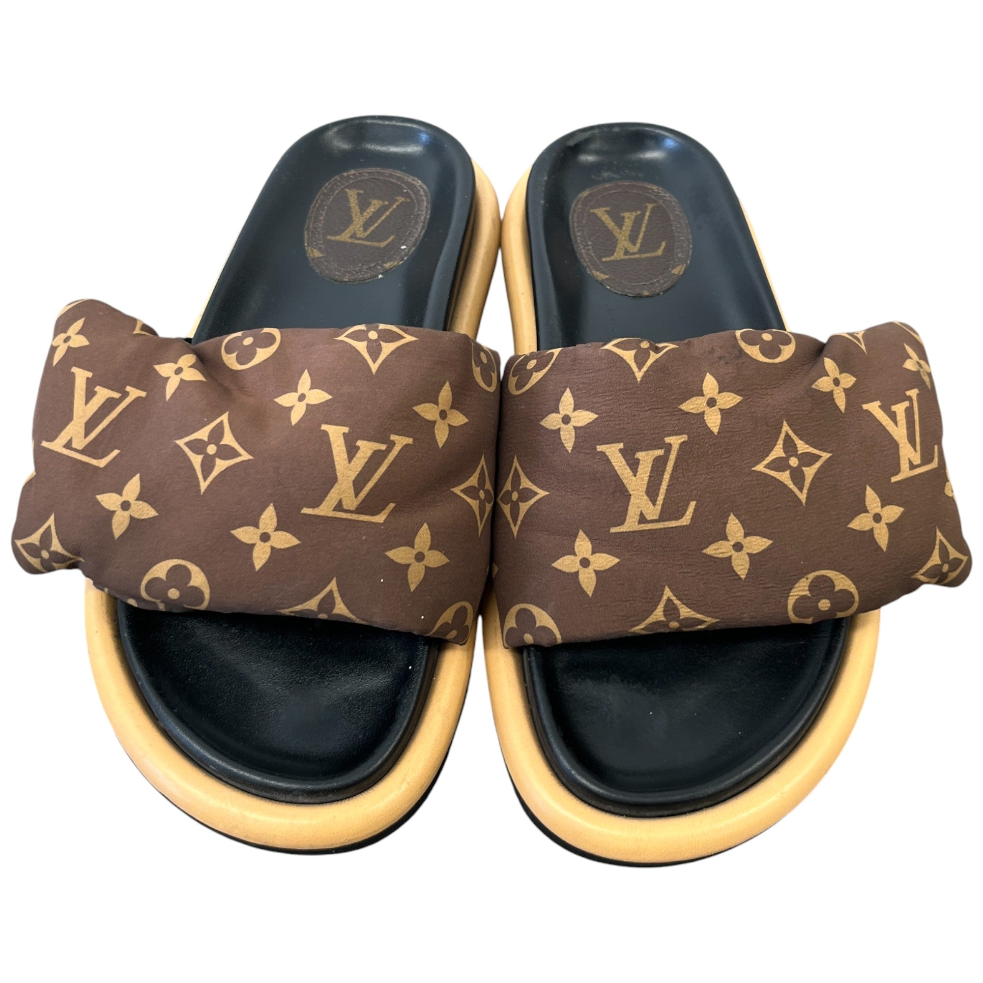 Women's Monogram Pool Pillow Slides Brown Size EU 36 / UK 3