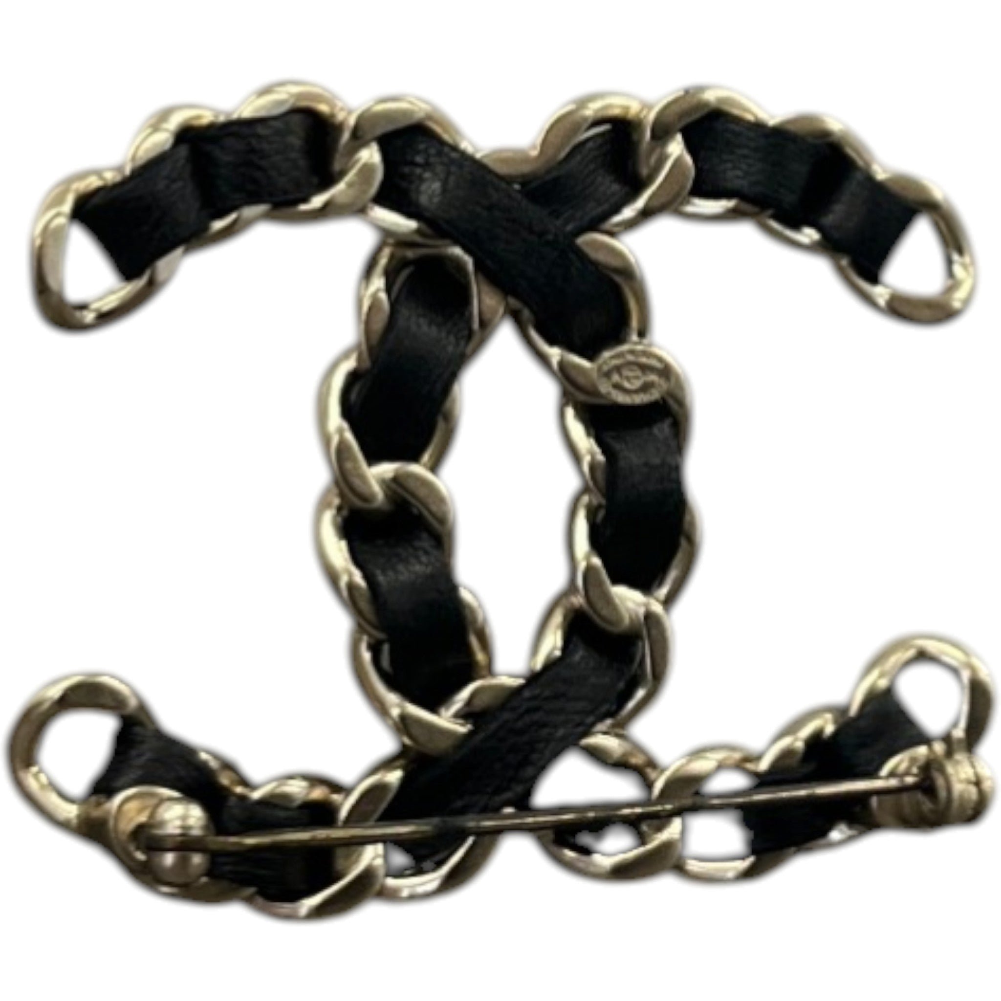 Women's Cc Brooch Black