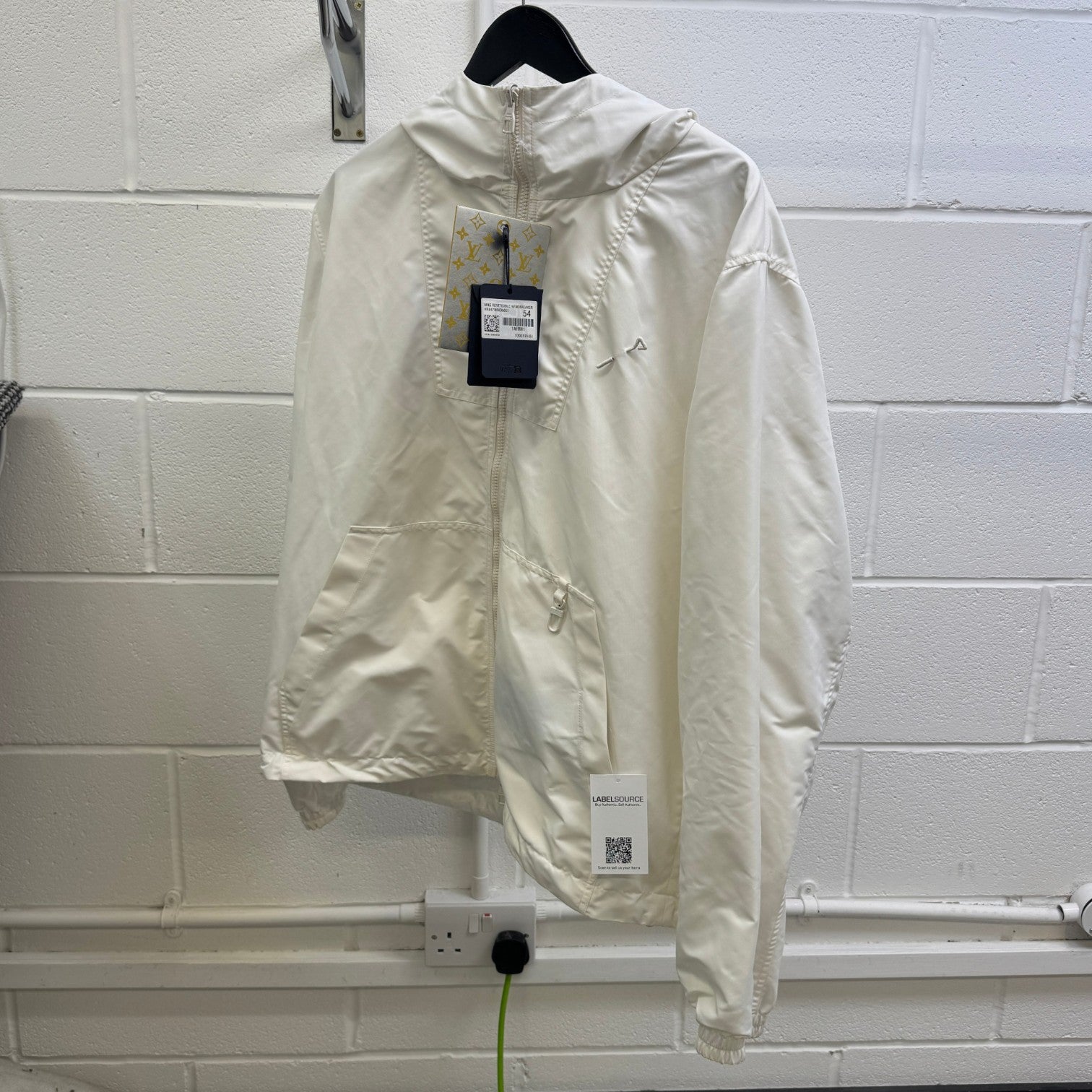 Men's Reversible Monogram Windbreaker White Size IT 54 / XXL