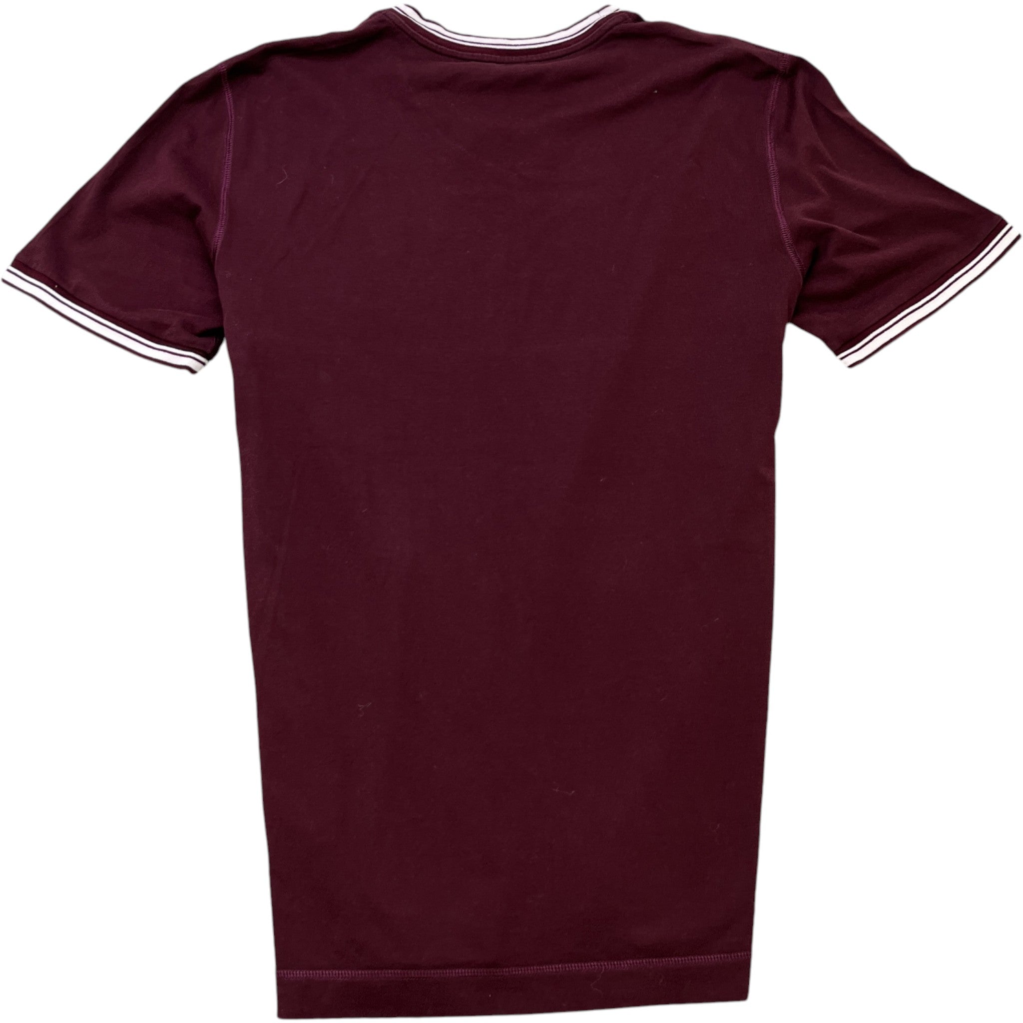 Men's Logo Print T-Shirt Burgundy Size IT 50 / UK L