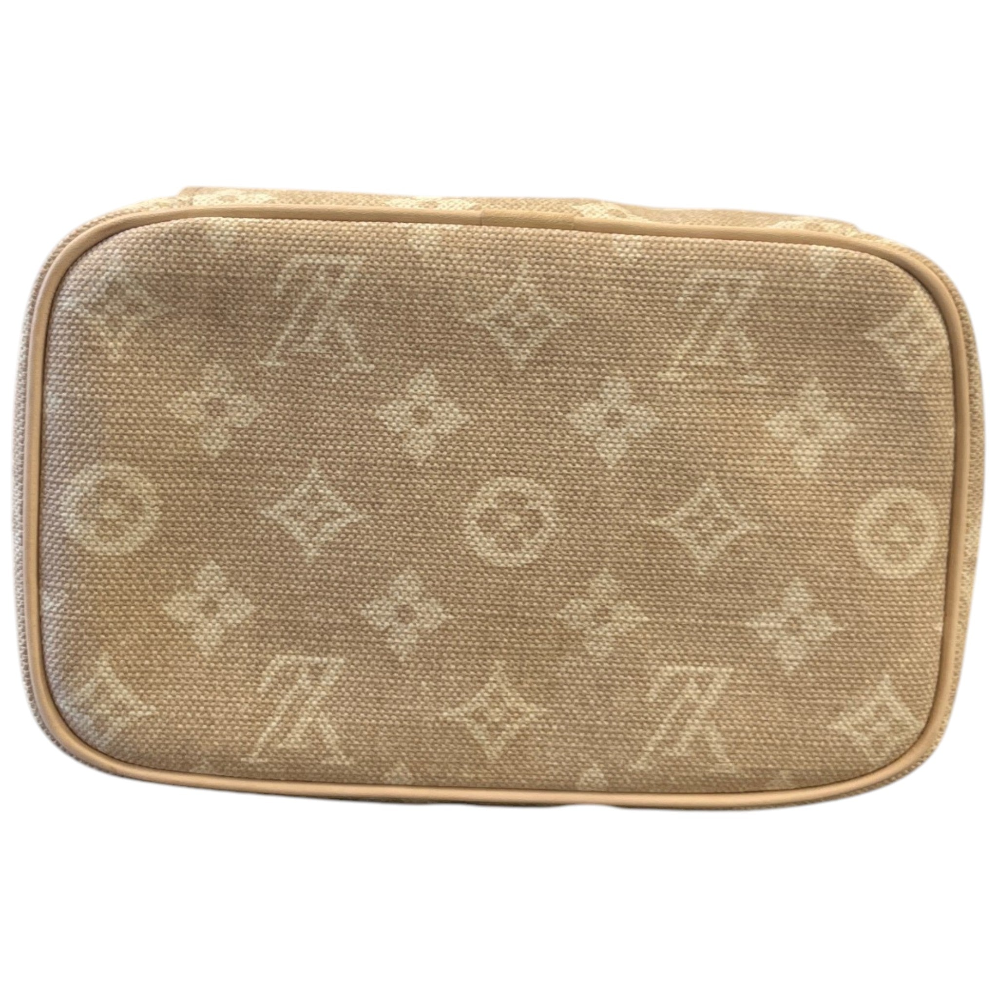 Women's Nice Mini Vanity Case Toiletry Bag Beige