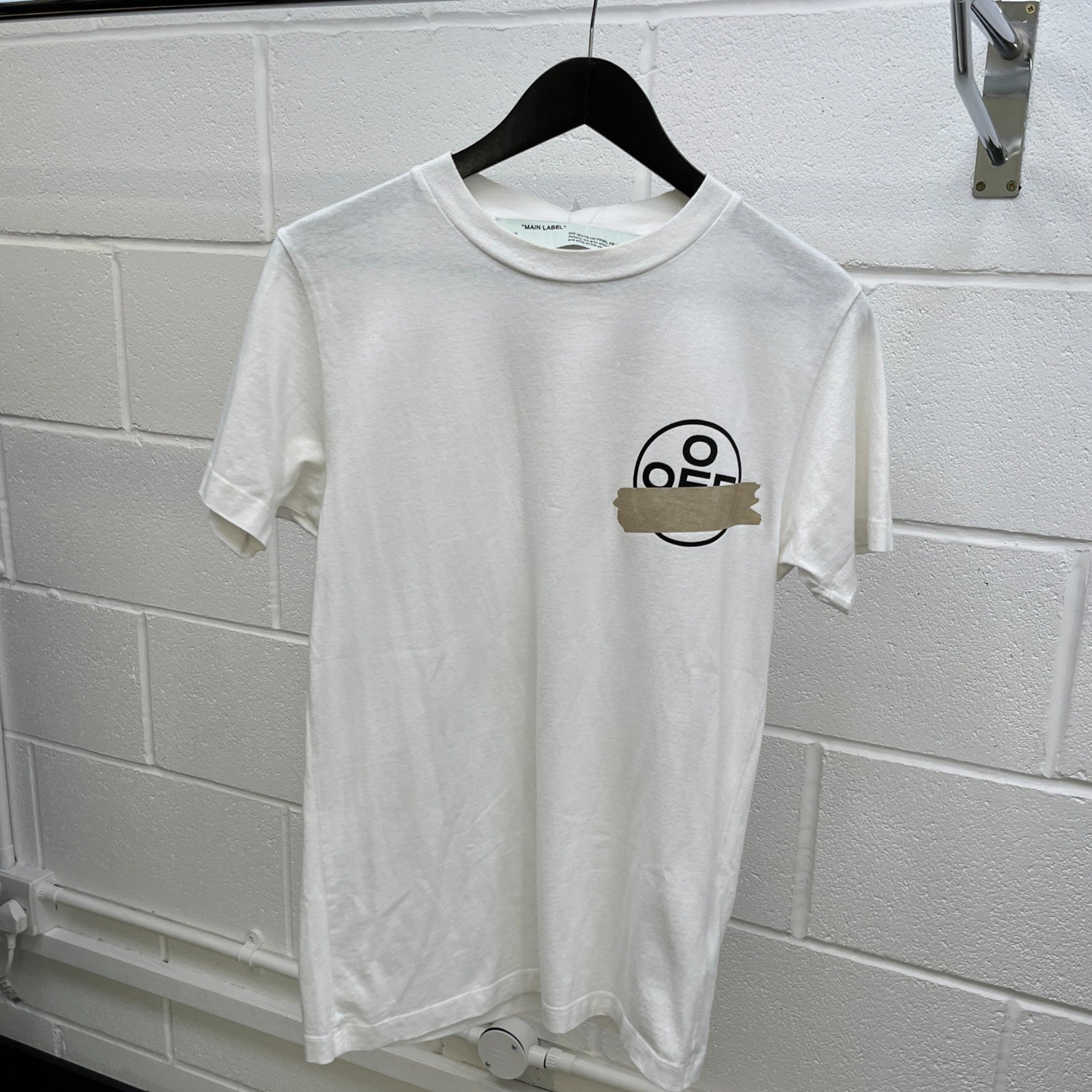 Men's Tape Arrows T-Shirt White Size XS