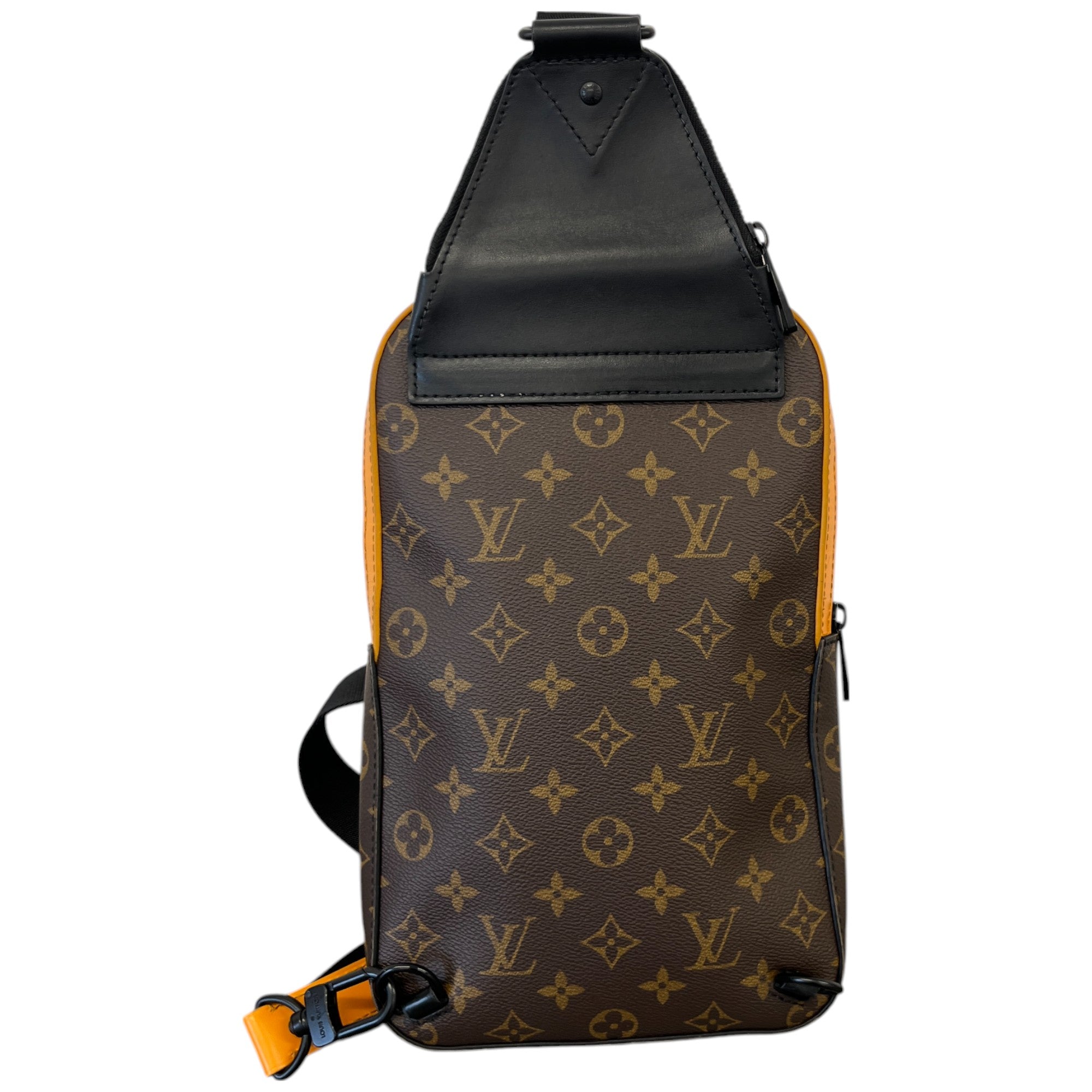 Men's Monogram Macassar Avenue Sling Bag Brown