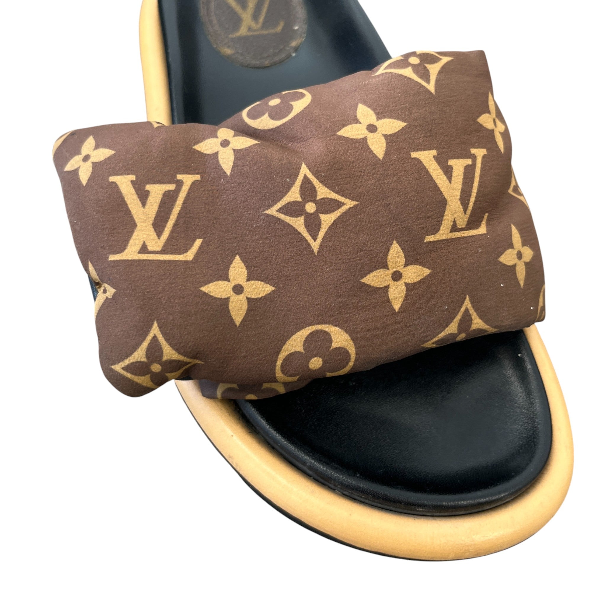 Women's Monogram Pool Pillow Slides Brown Size EU 36 / UK 3