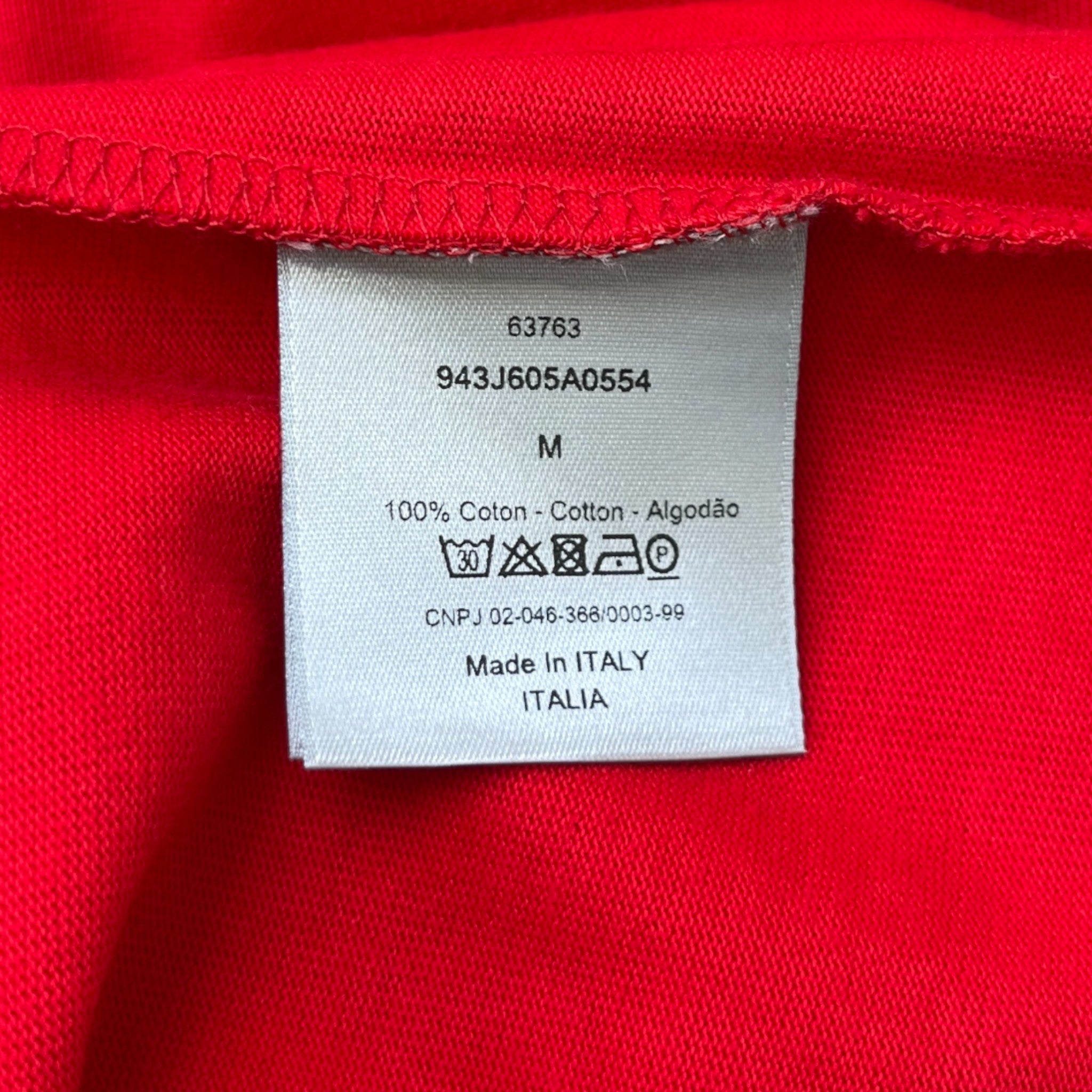 Men's Embroidered Cd Icon T-Shirt Red Size M