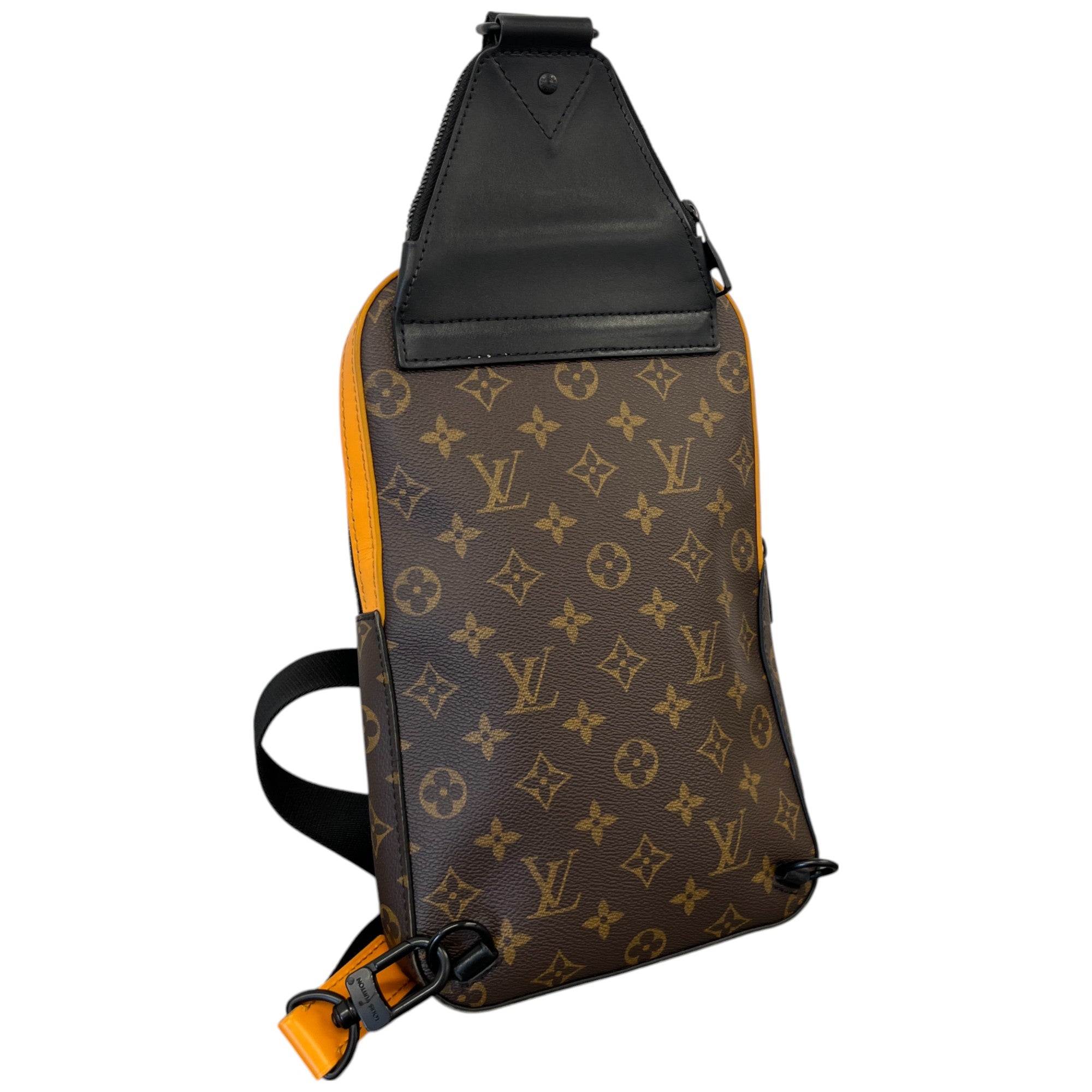 Men's Monogram Macassar Avenue Sling Bag Brown