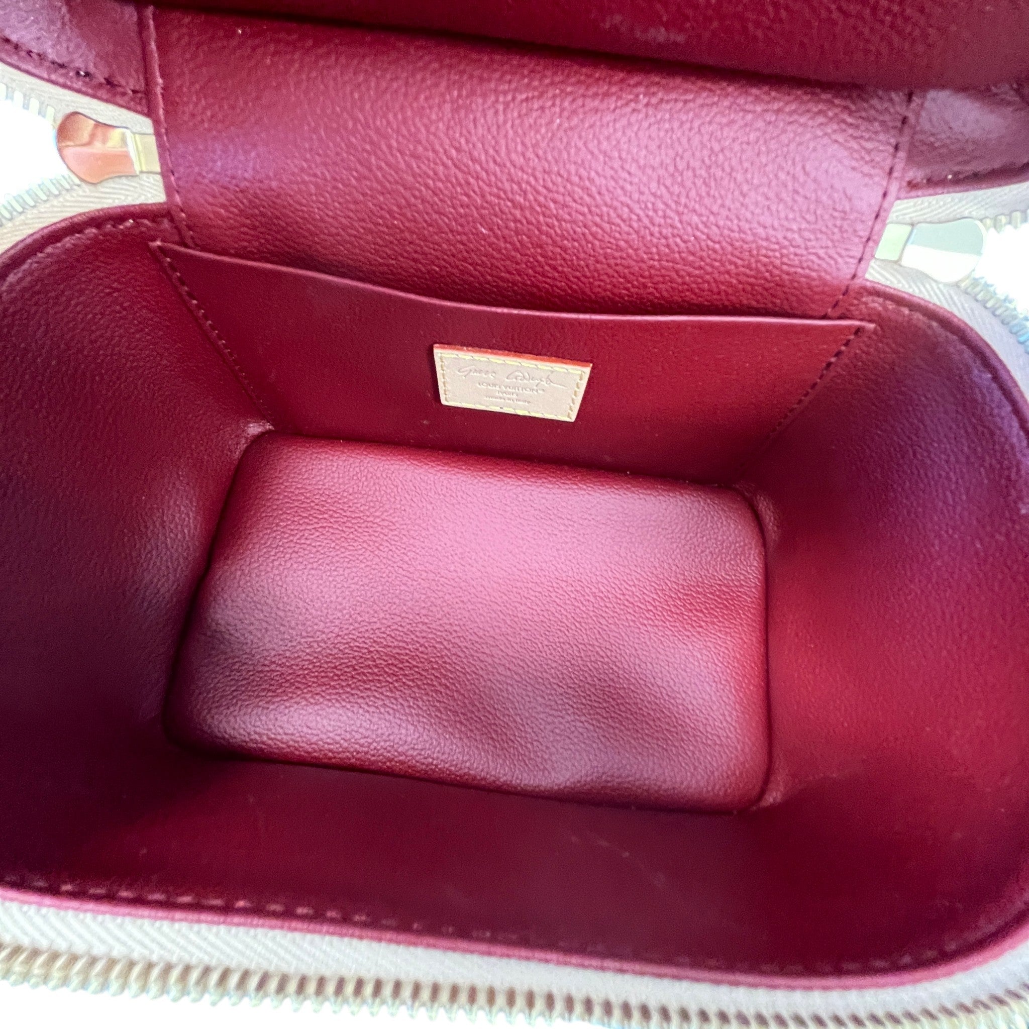 Women's Nice Mini Vanity Case Toiletry Bag Beige