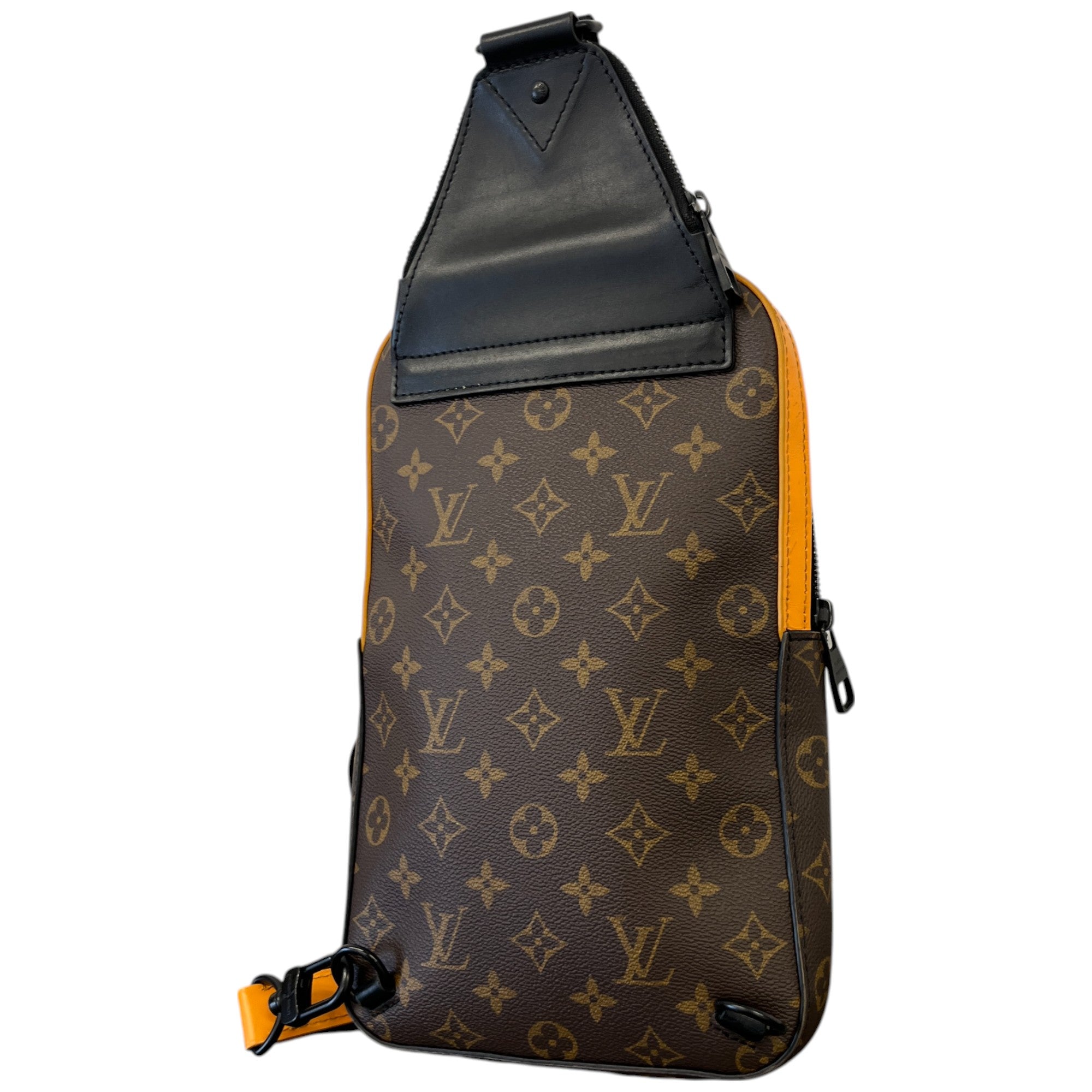 Men's Monogram Macassar Avenue Sling Bag Brown