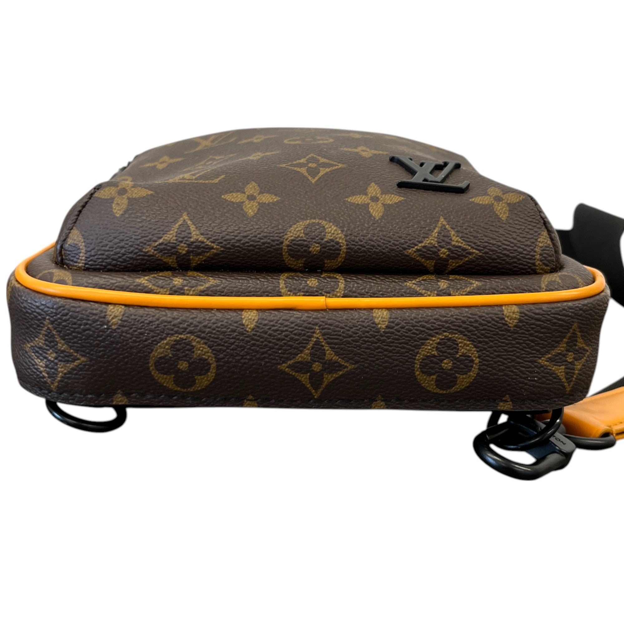 Men's Monogram Macassar Avenue Sling Bag Brown