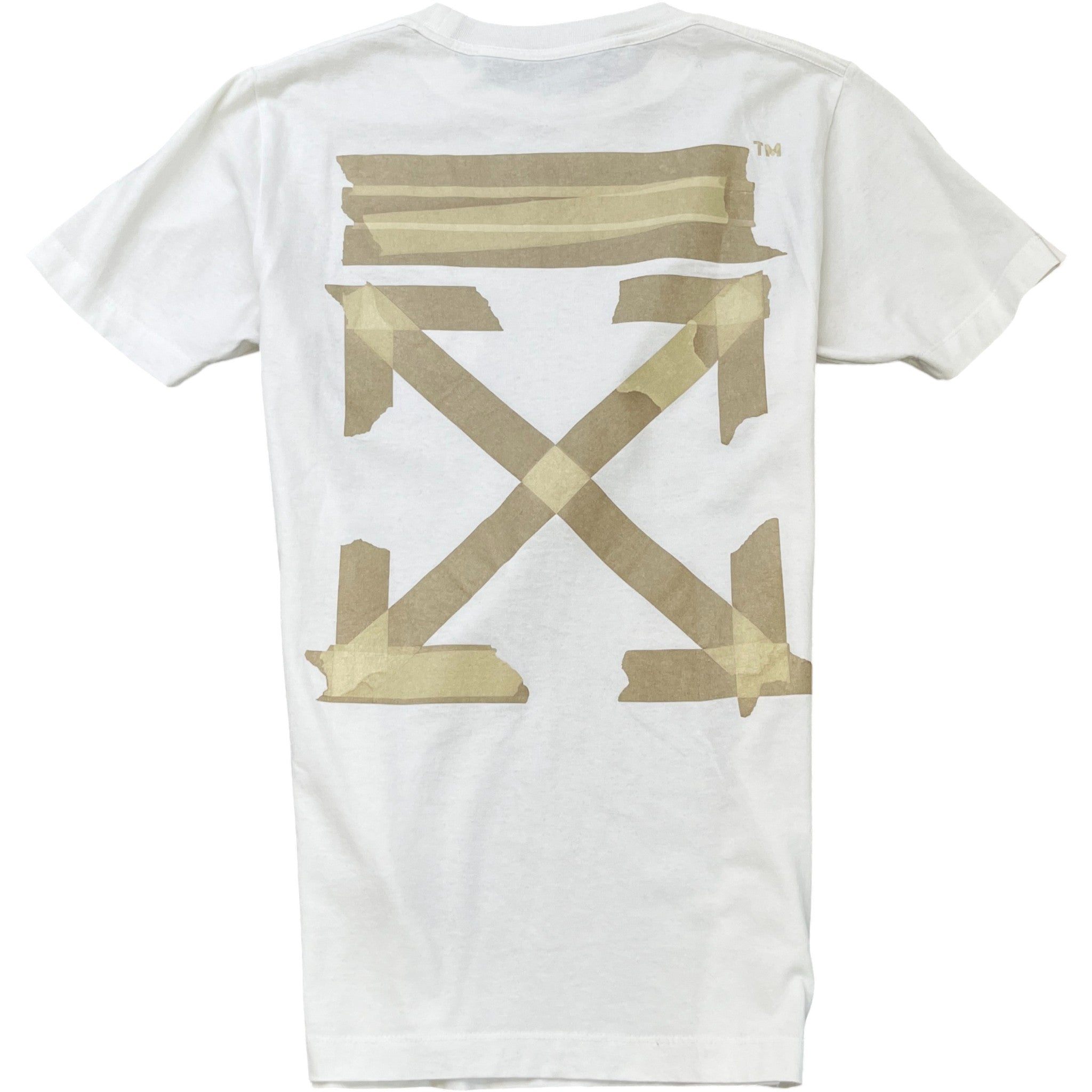 Men's Tape Arrows T-Shirt White Size XS