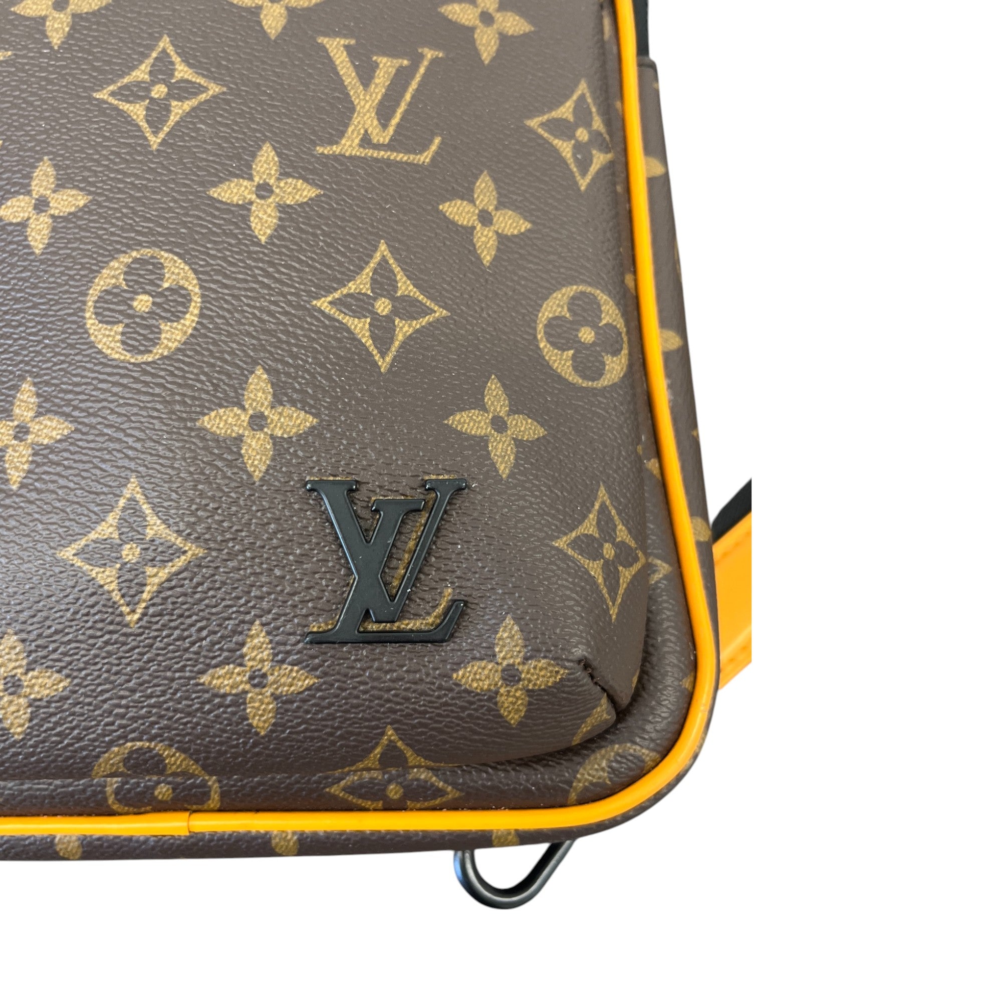 Men's Monogram Macassar Avenue Sling Bag Brown