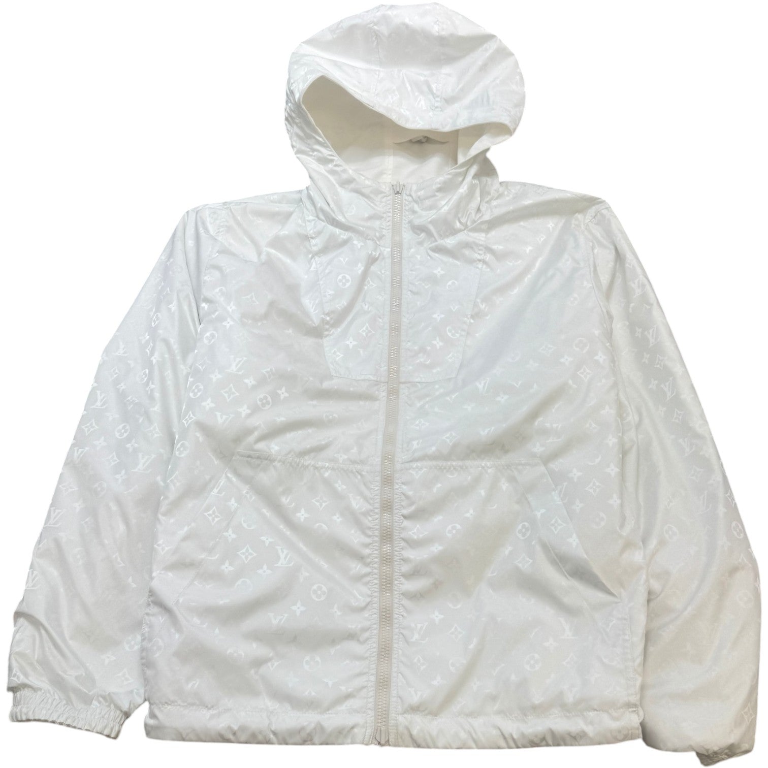 Men's Reversible Monogram Windbreaker White Size IT 54 / XXL