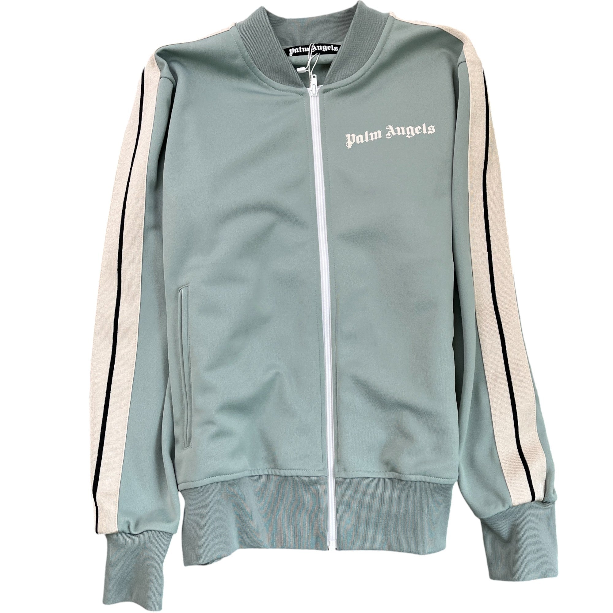 Men's Logo Print Track Jacket Blue Size M