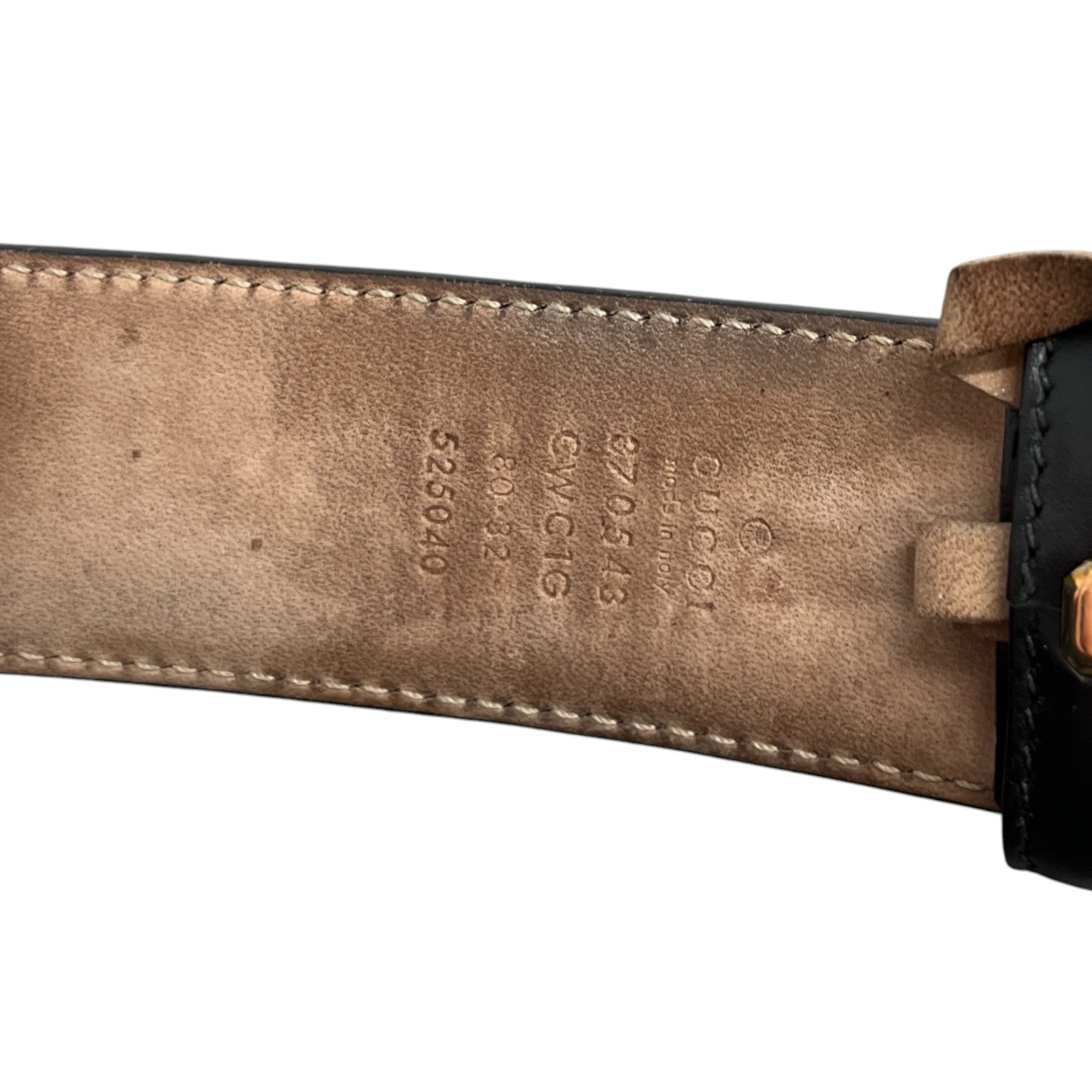 Women's Interlocking G Belt Black Size 80CM / UK 8