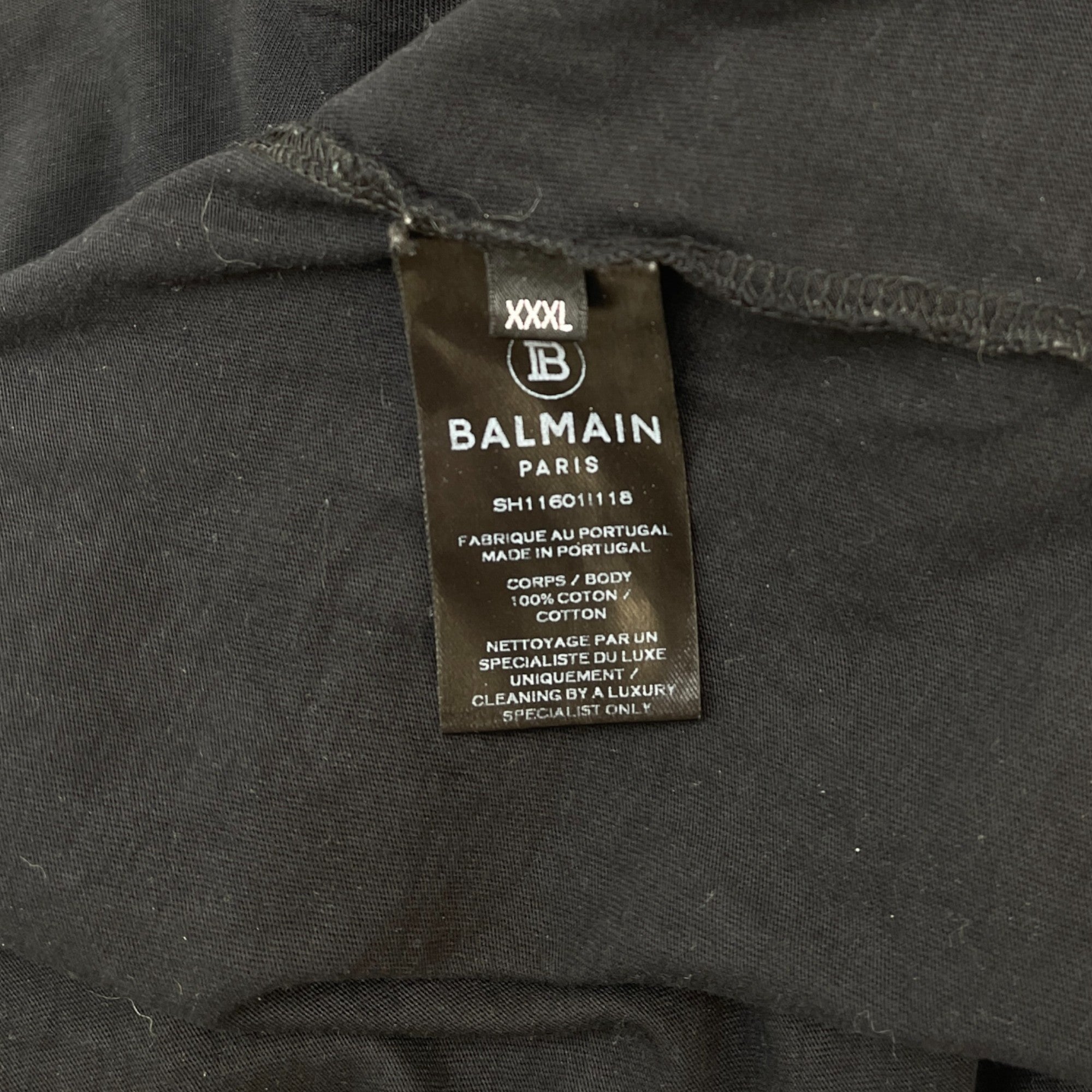 Men's Velvet Logo T-Shirt Black Size XXXL