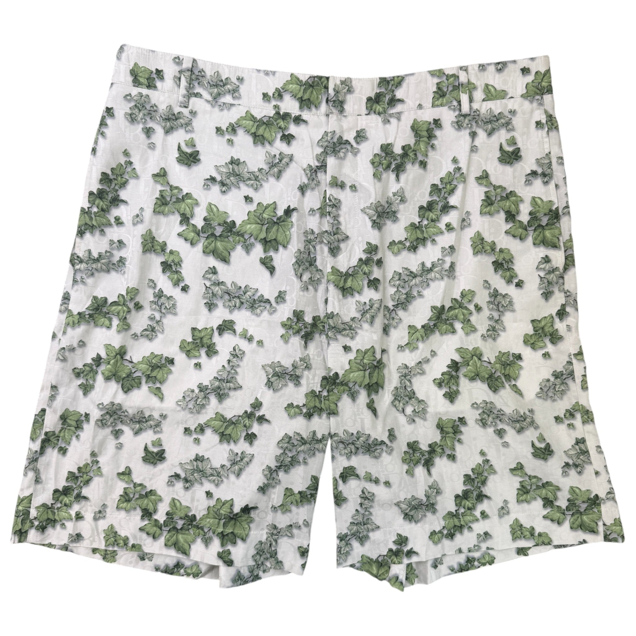 Men's Amoako Boafo Oblique Leaf Shorts Grey Size IT 54 / UK 38