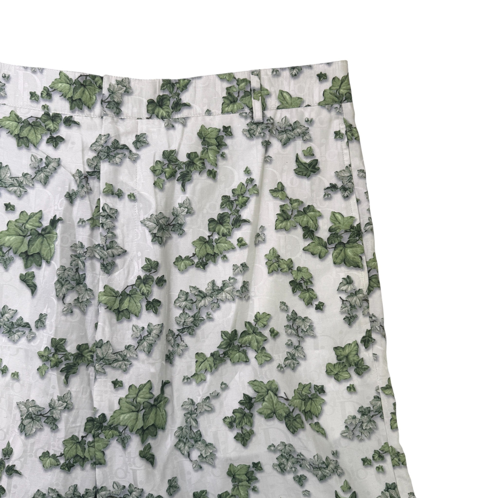 Men's Amoako Boafo Oblique Leaf Shorts Grey Size IT 54 / UK 38