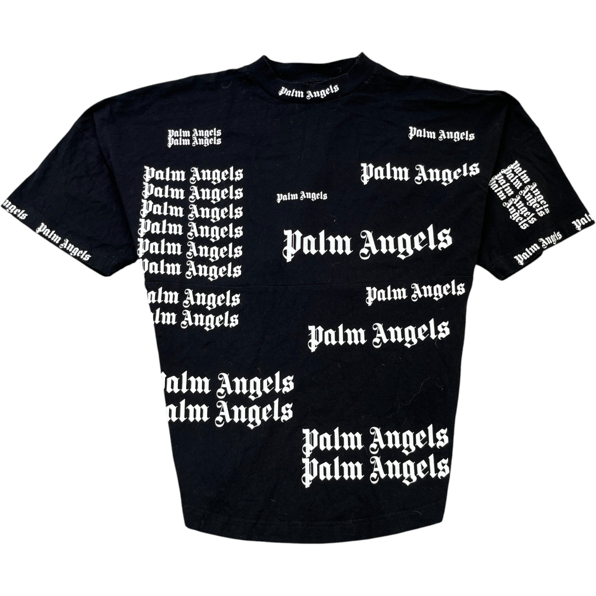 Men's Multi Logo T-Shirt Black Size M