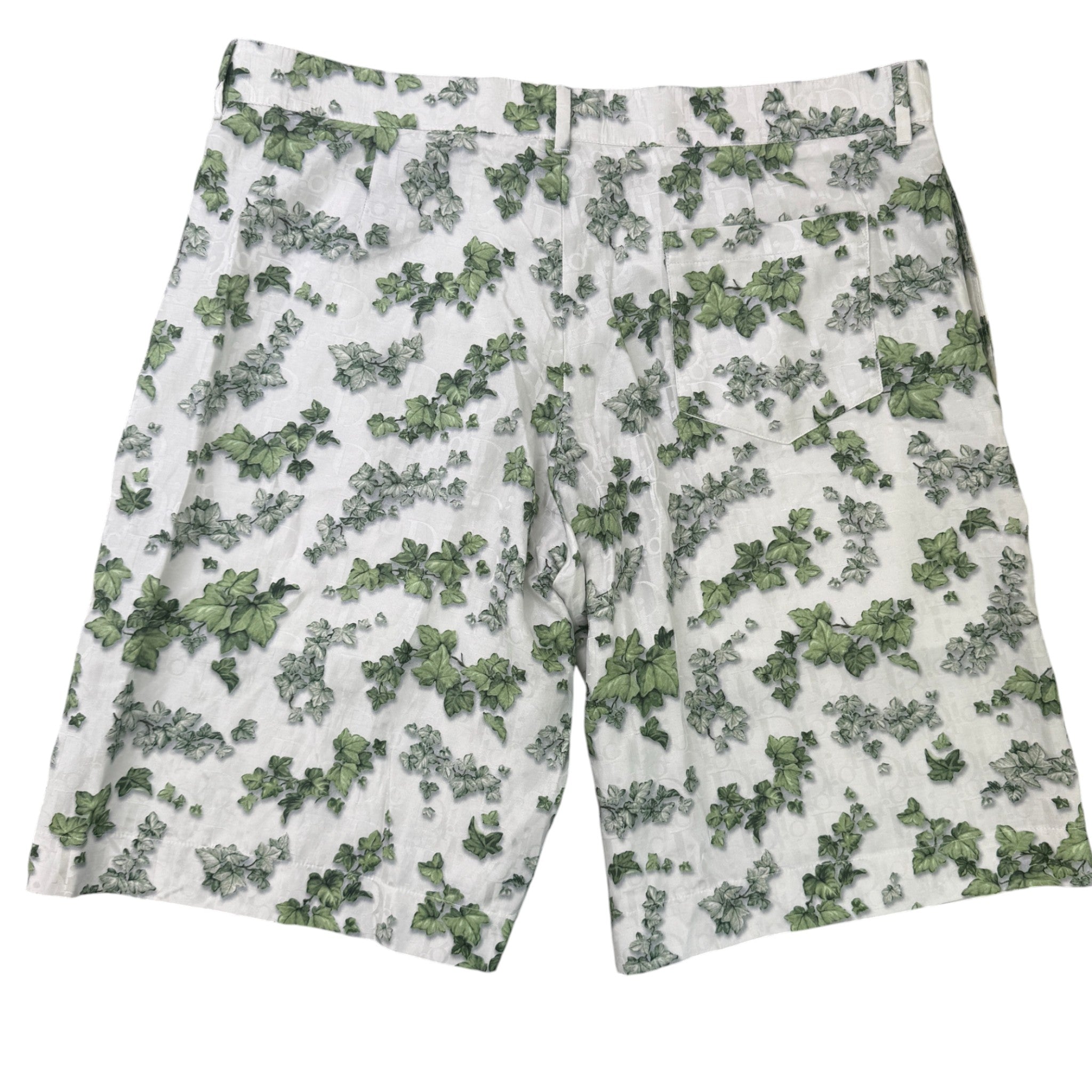 Men's Amoako Boafo Oblique Leaf Shorts Grey Size IT 54 / UK 38