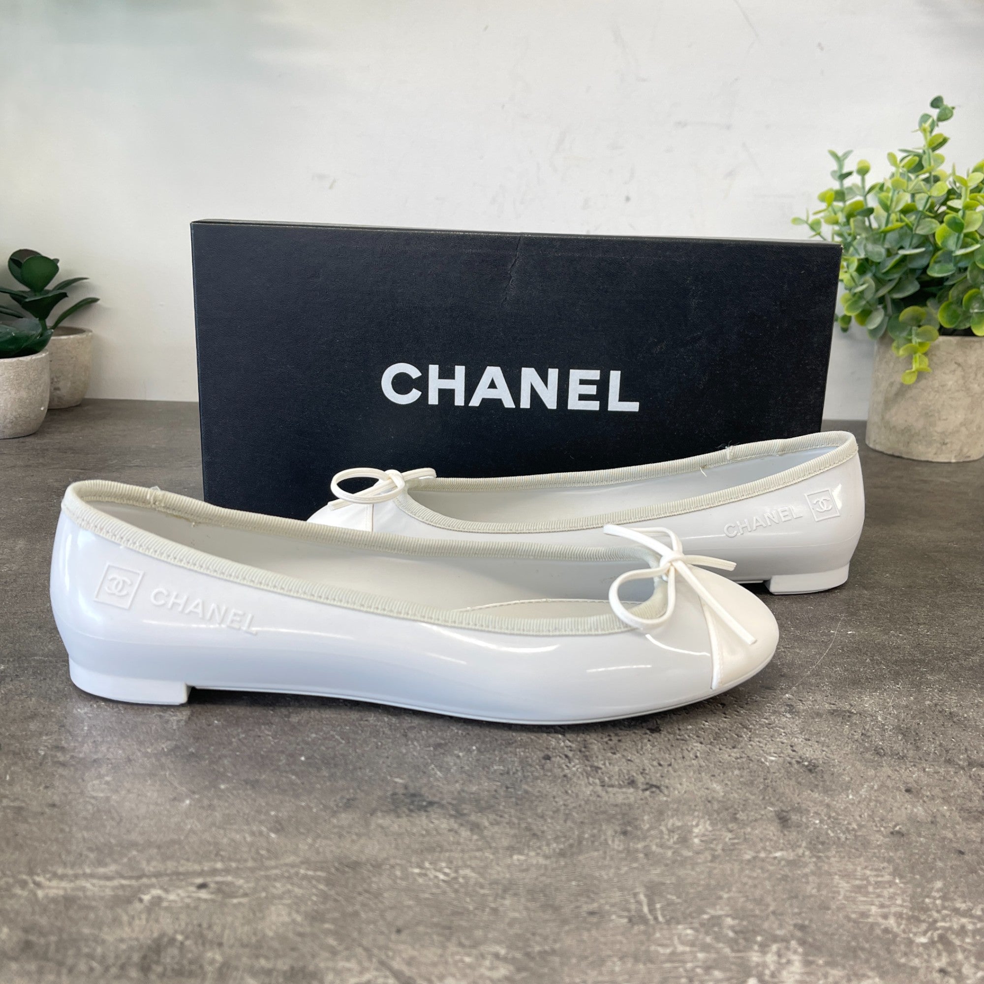 Women's Ballet Flats Mules Grey Size EU 36 / UK 3