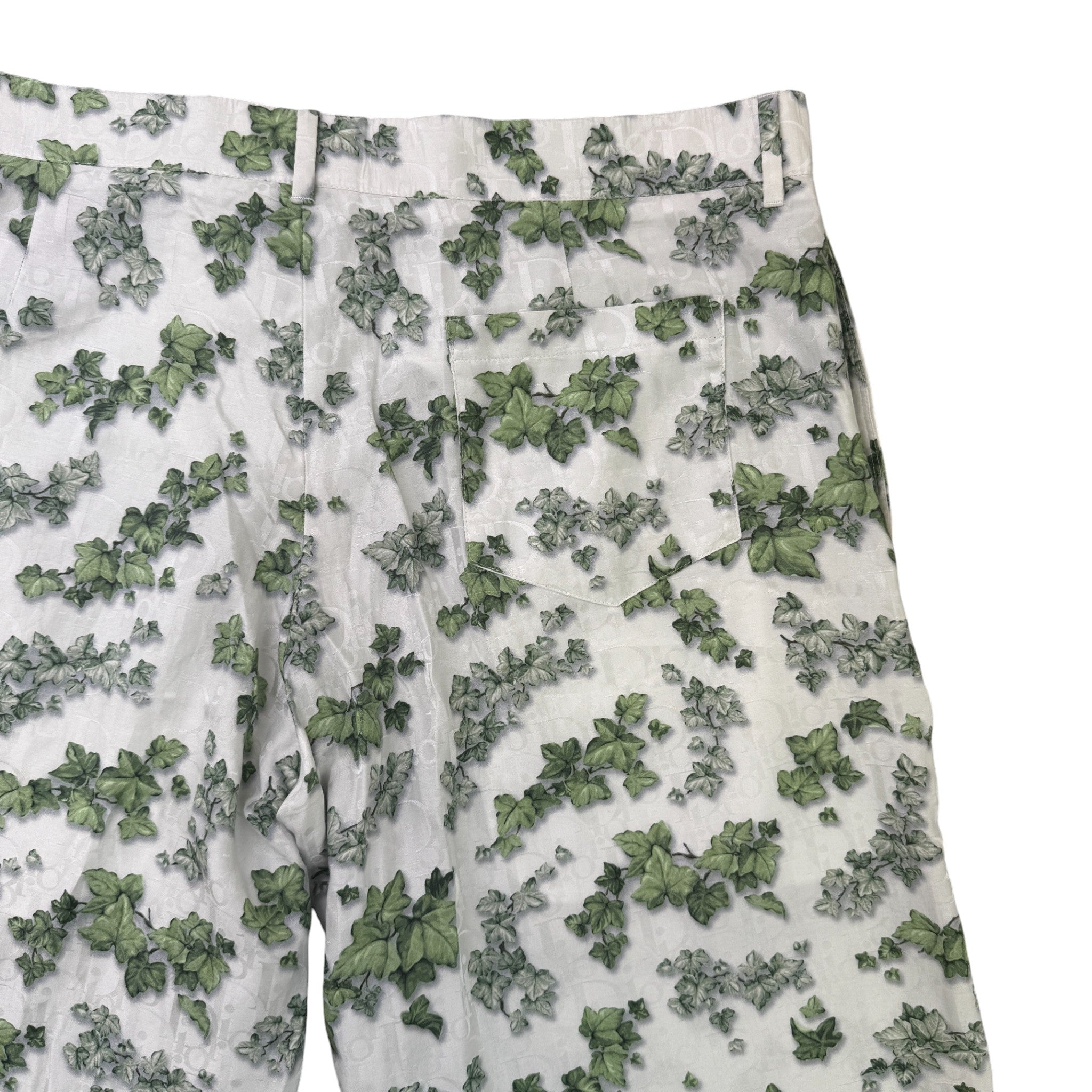 Men's Amoako Boafo Oblique Leaf Shorts Grey Size IT 54 / UK 38