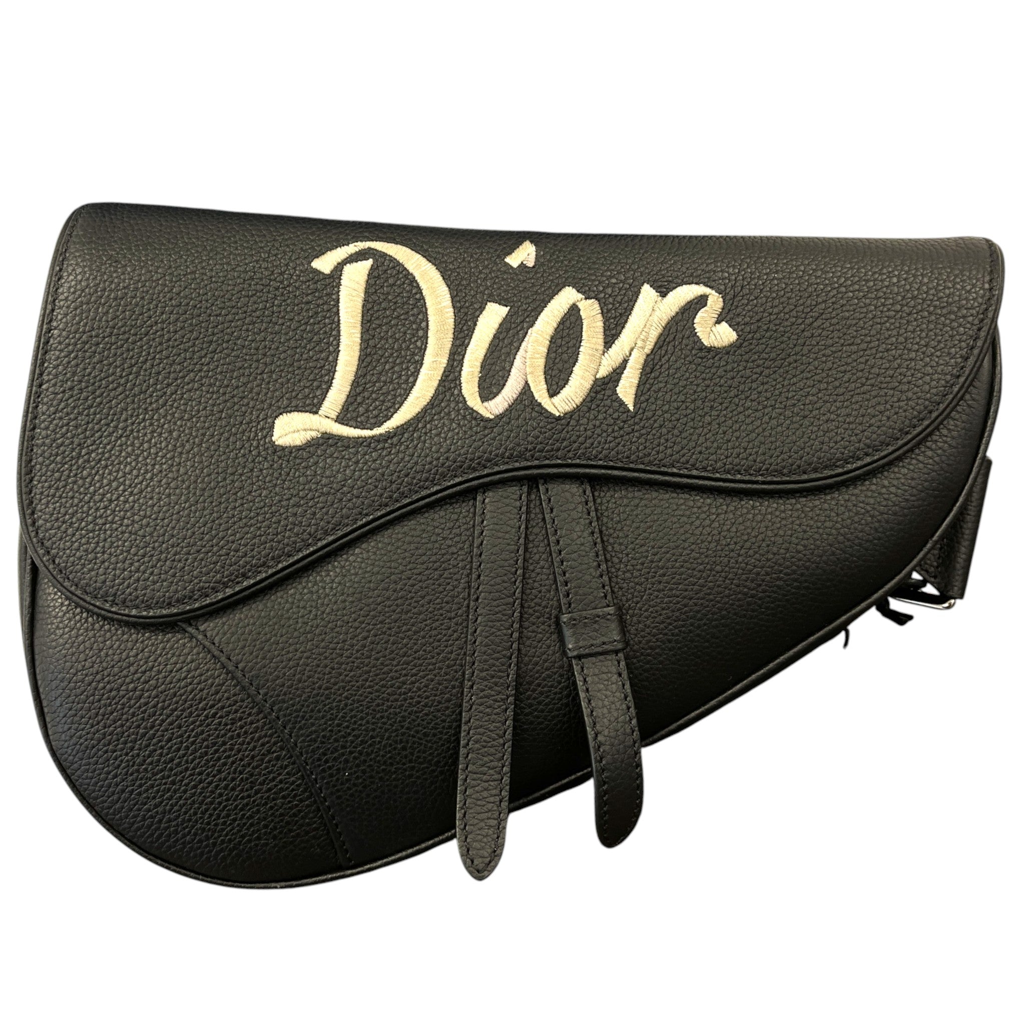 Men's Saddle Messenger Bag Black