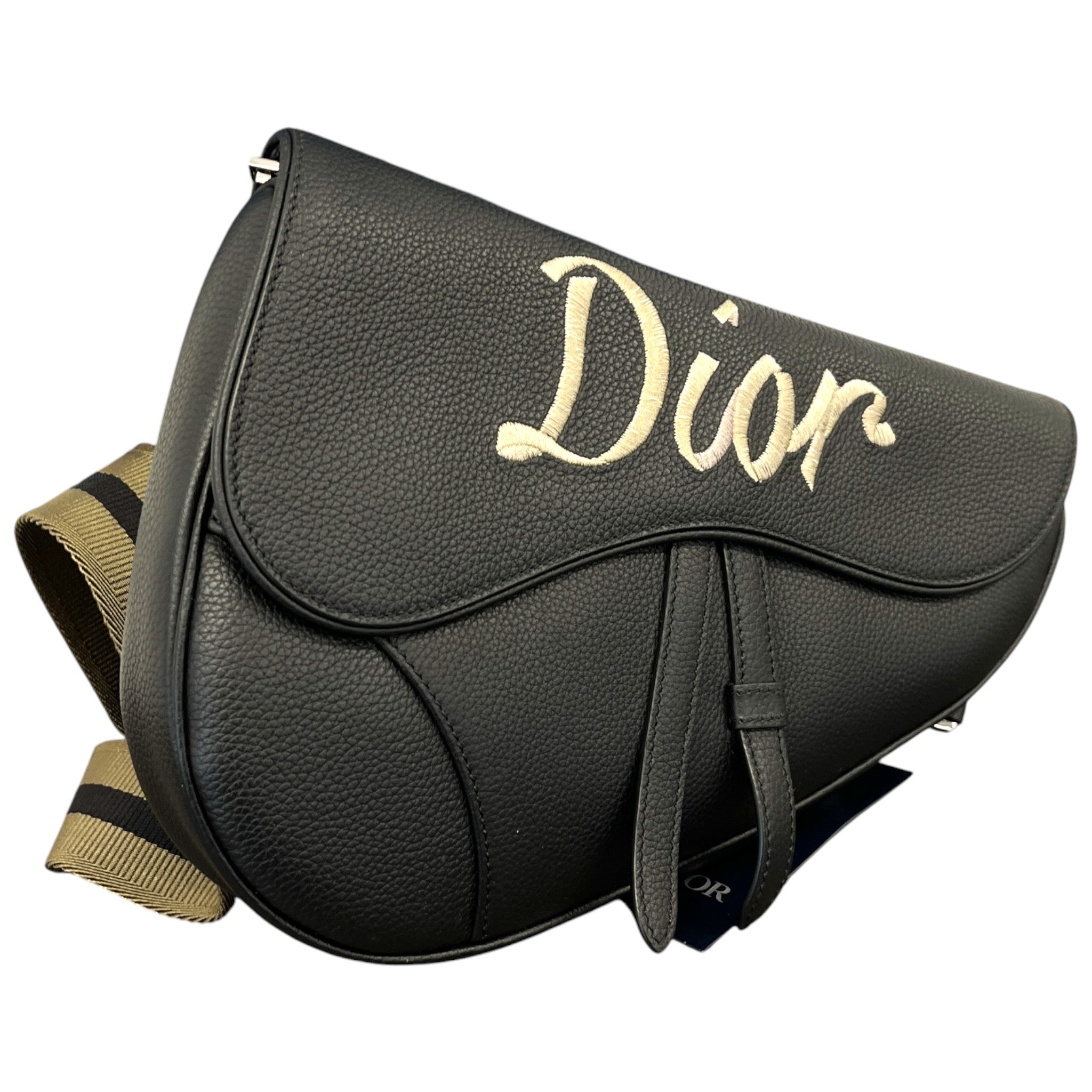 Men's Saddle Messenger Bag Black