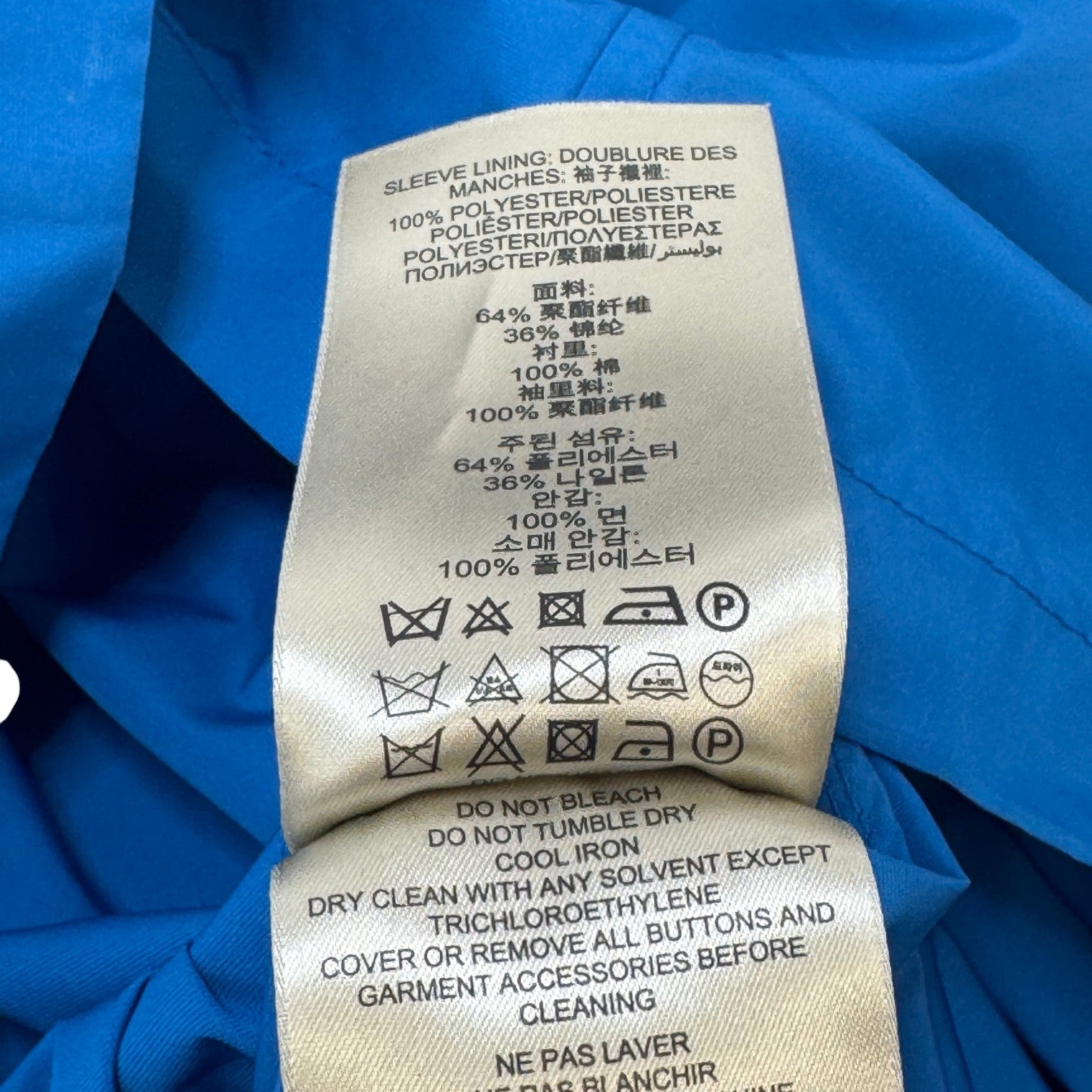 Men's Brit Trench Jacket Blue Size L