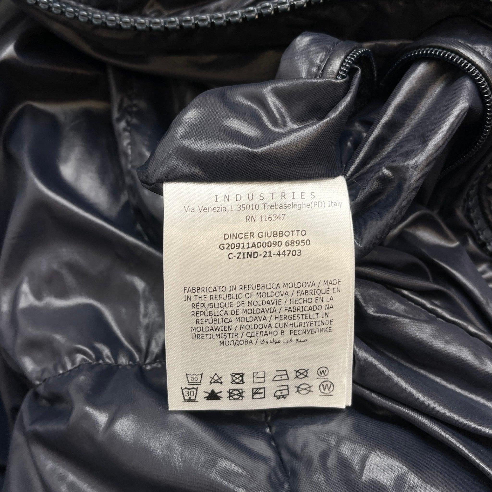 Men's Dincer Down Jacket Navy Size 4 / XL