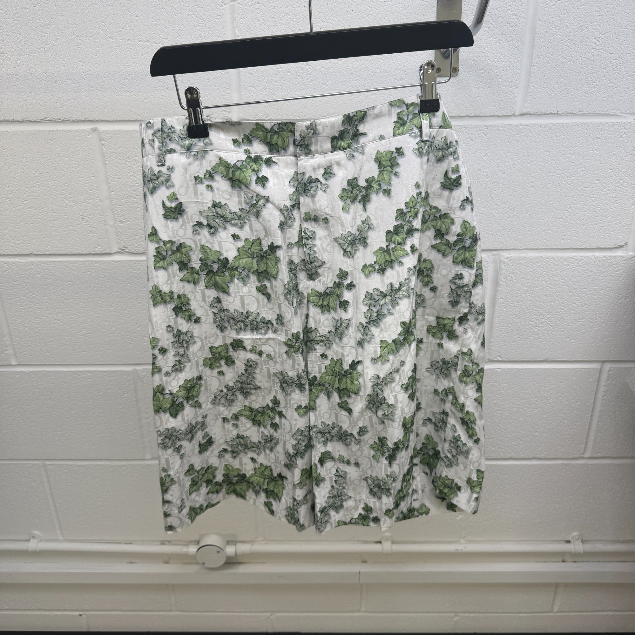 Men's Amoako Boafo Oblique Leaf Shorts Grey Size IT 54 / UK 38