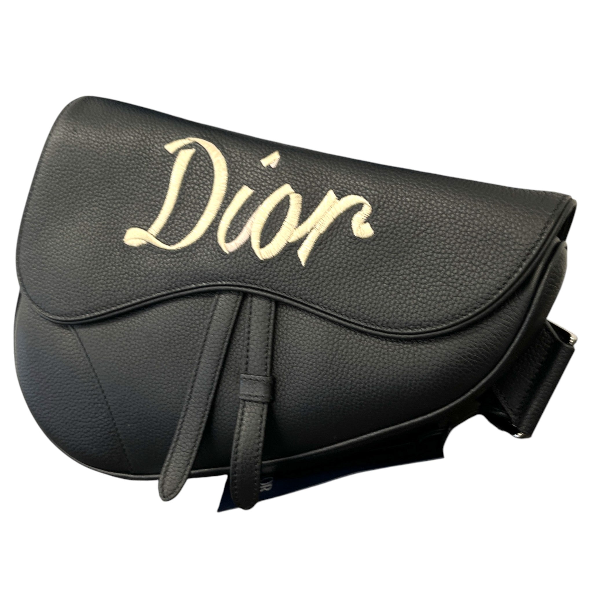 Men's Saddle Messenger Bag Black