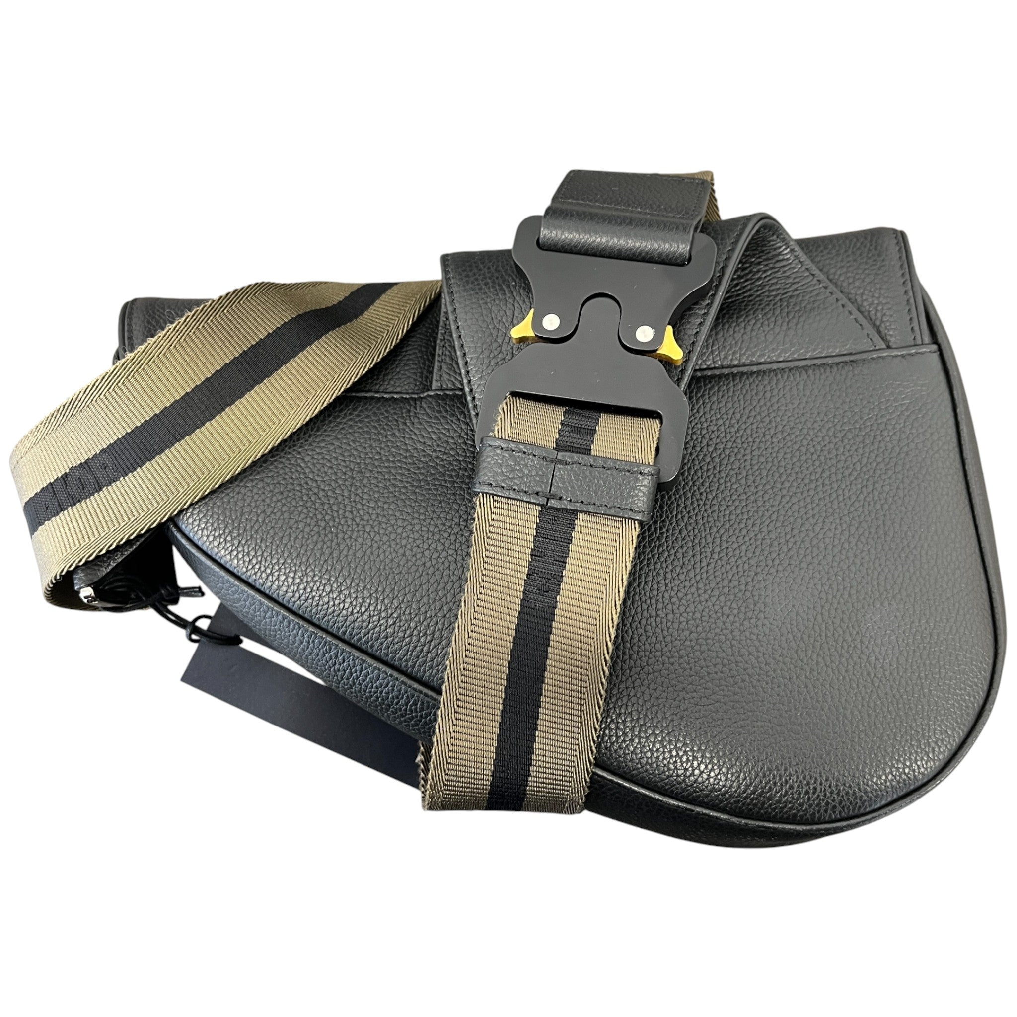 Men's Saddle Messenger Bag Black