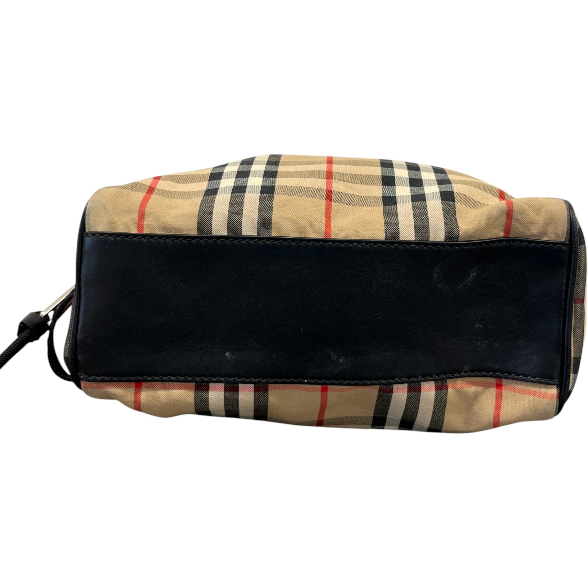 Men's Check Print Toiletry Bag Beige