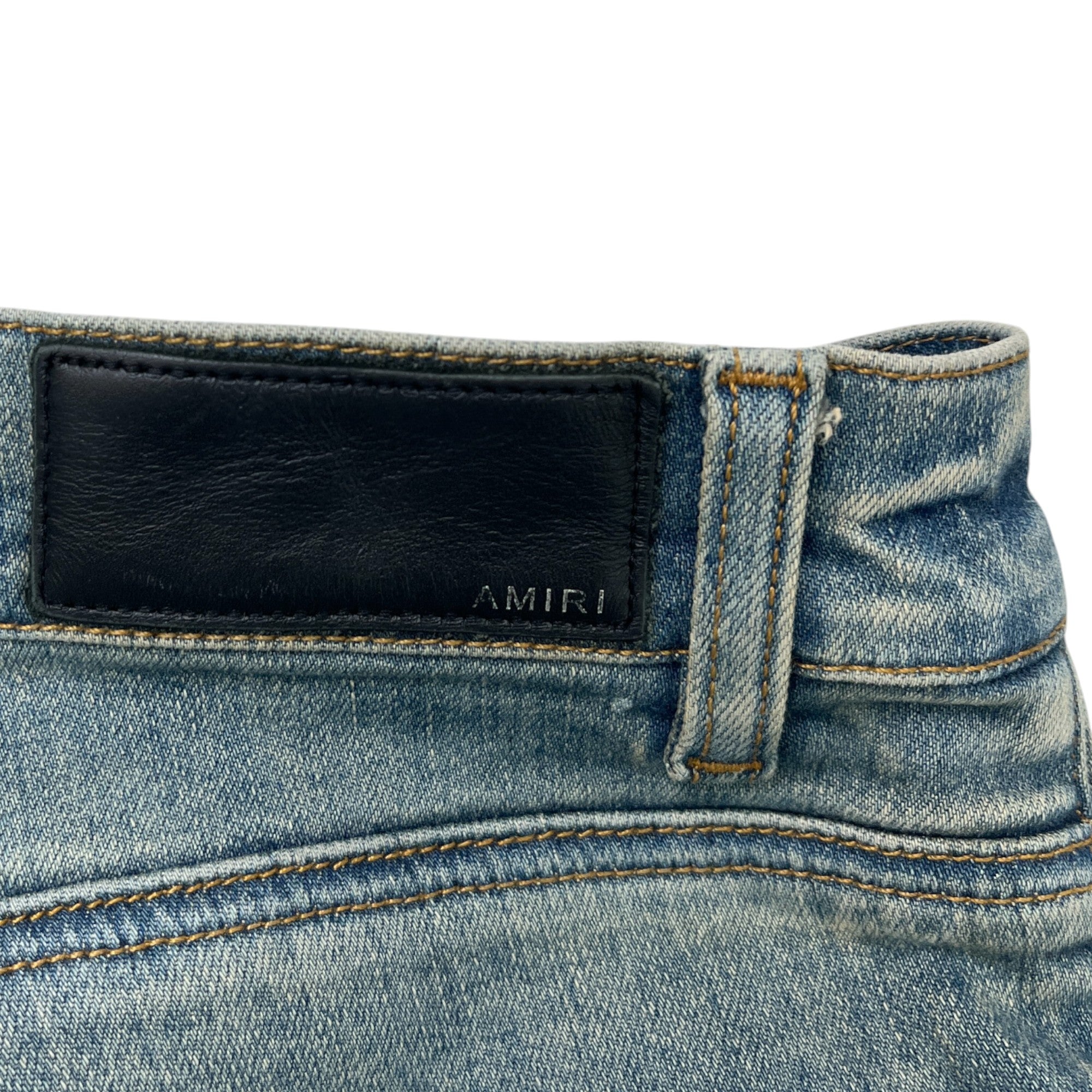 Men's Paint Splatter Jeans Blue Size Waist 34"