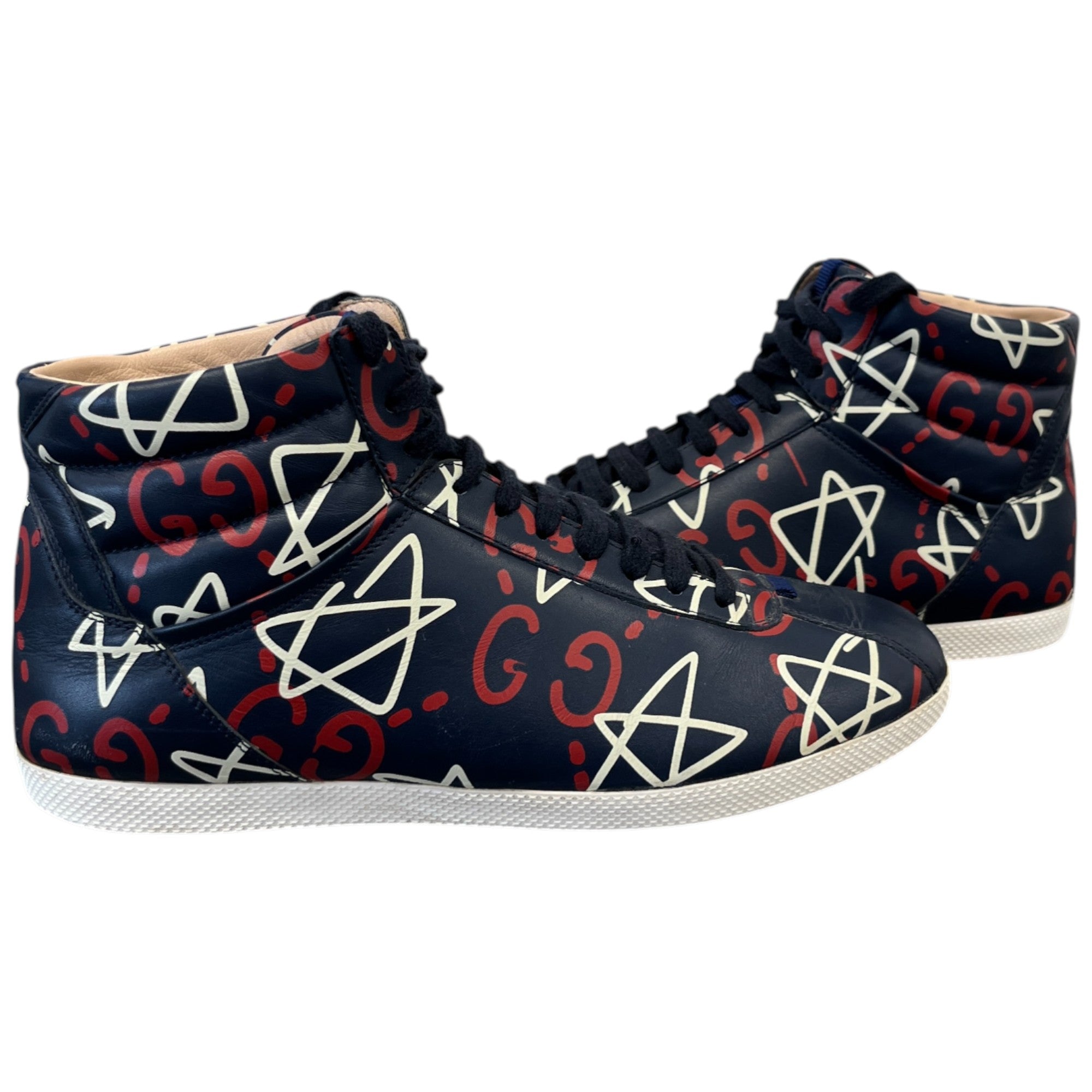 Men's Ghost Logo High Trainers Navy Size EU 40 / UK 6
