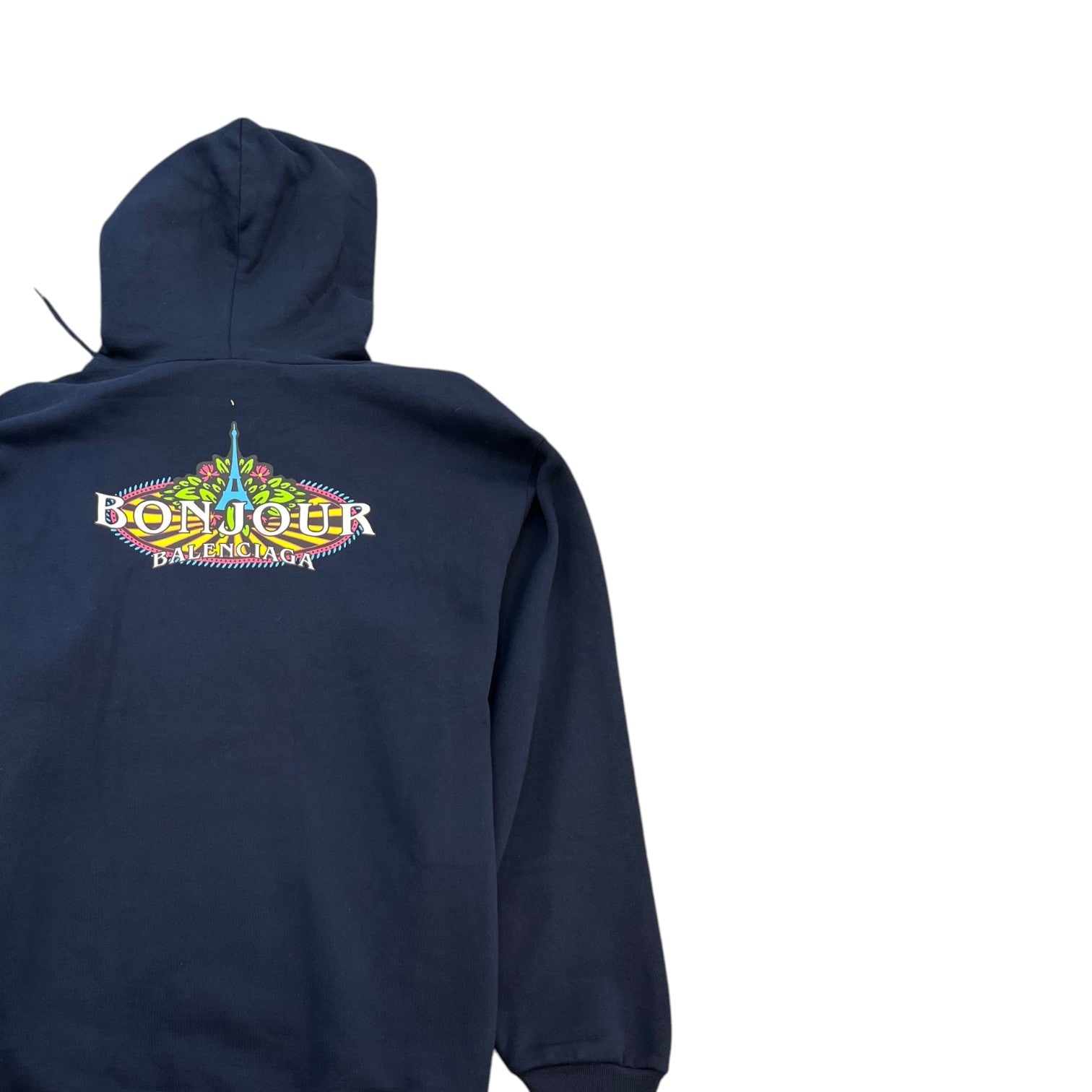 Men's Bonjour Logo Hoodie Navy Size S