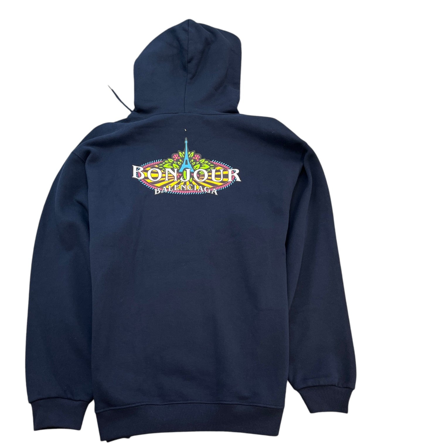 Men's Bonjour Logo Hoodie Navy Size S
