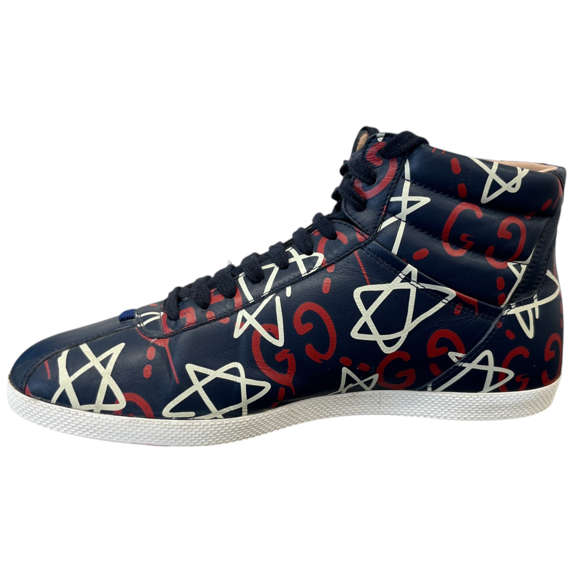 Men's Ghost Logo High Trainers Navy Size EU 40 / UK 6