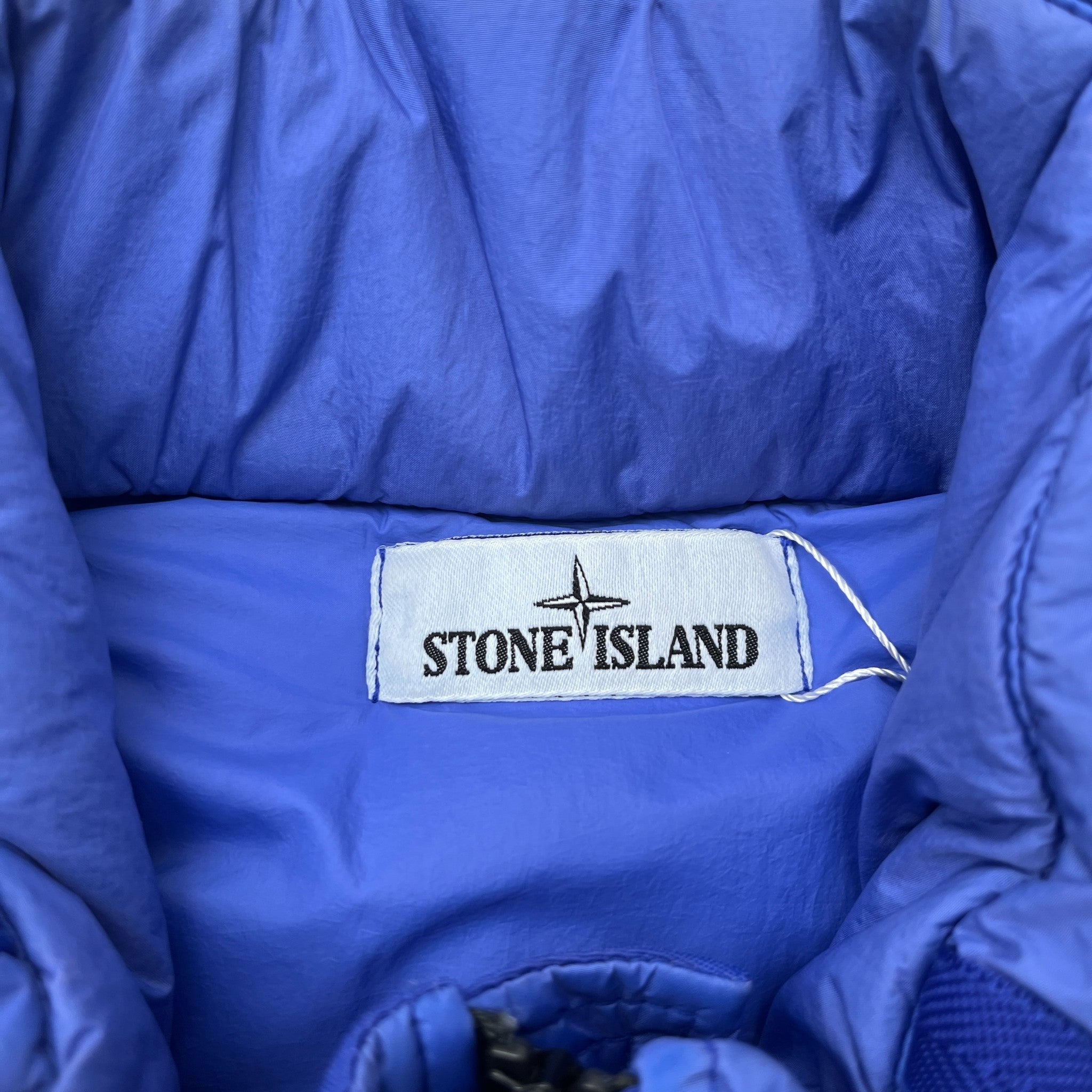 Men's Crinkle Reps Gilet Blue Size M