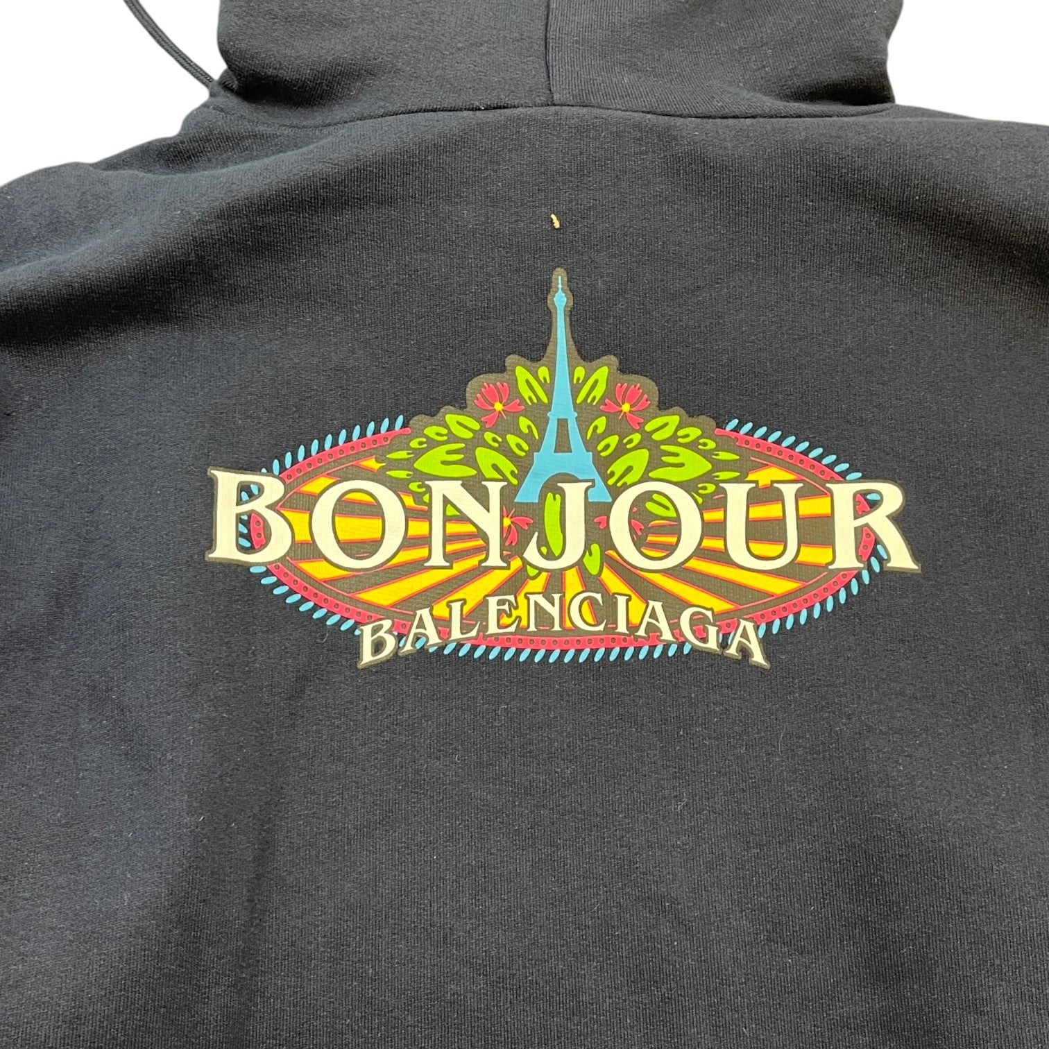 Men's Bonjour Logo Hoodie Navy Size S
