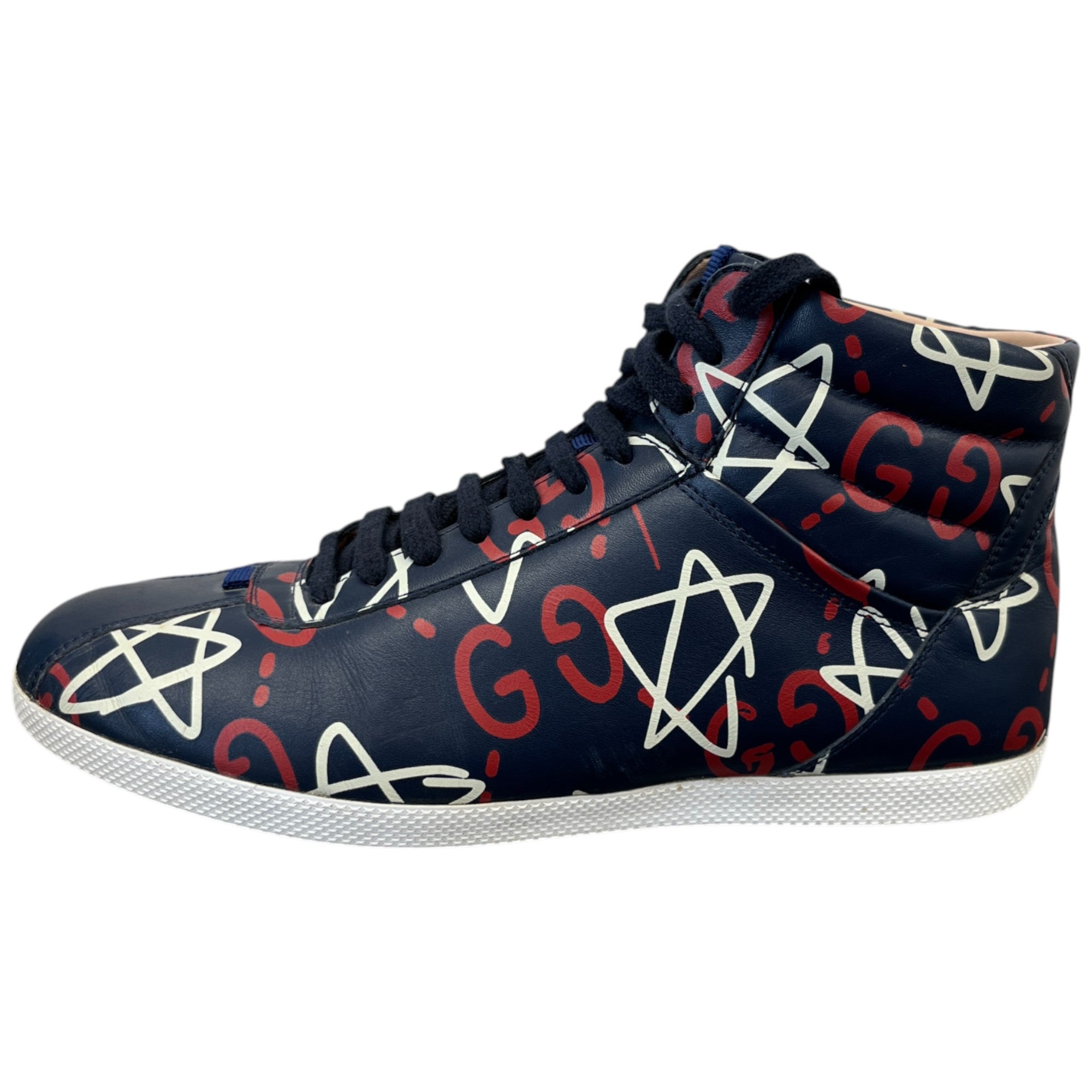 Men's Ghost Logo High Trainers Navy Size EU 40 / UK 6