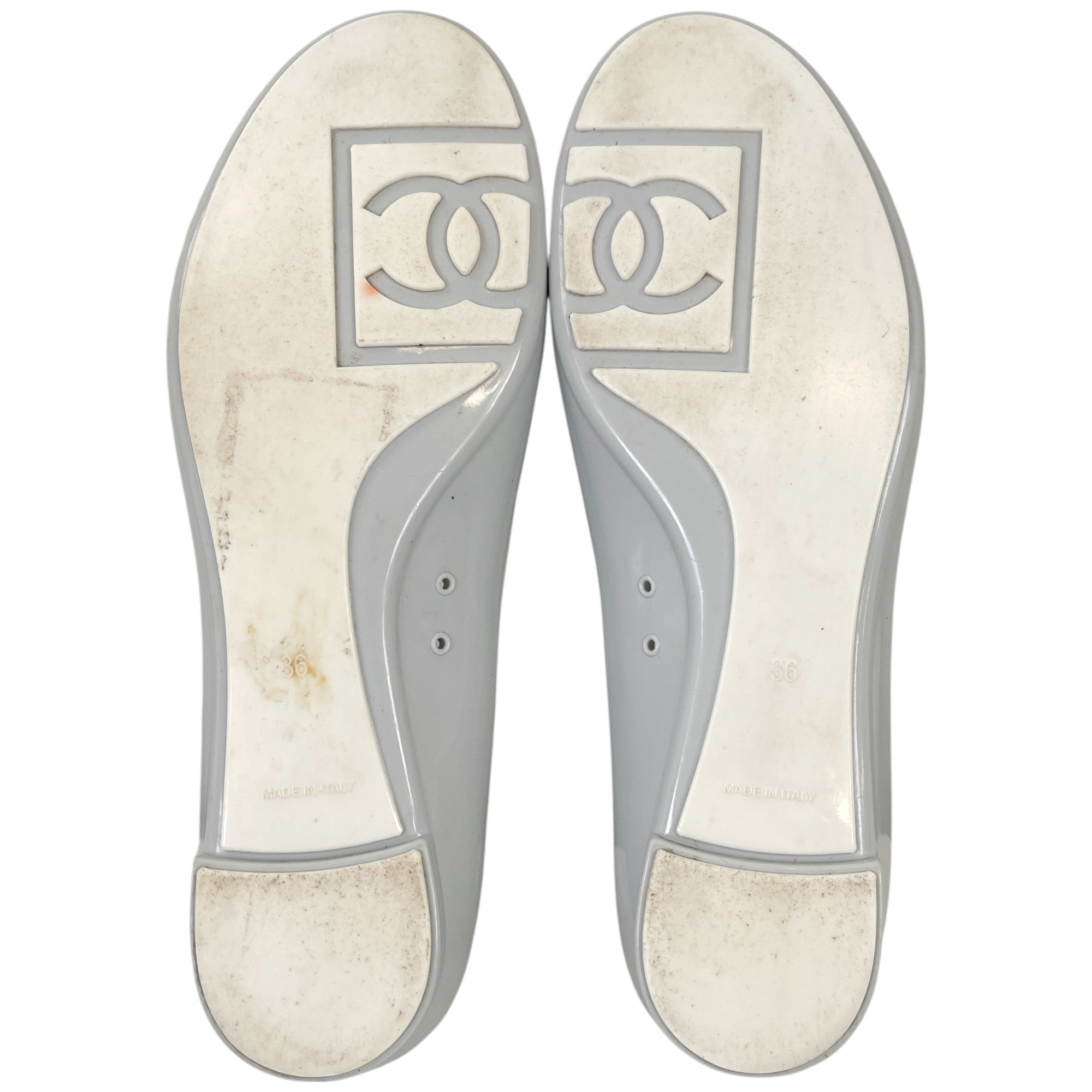 Women's Ballet Flats Mules Grey Size EU 36 / UK 3