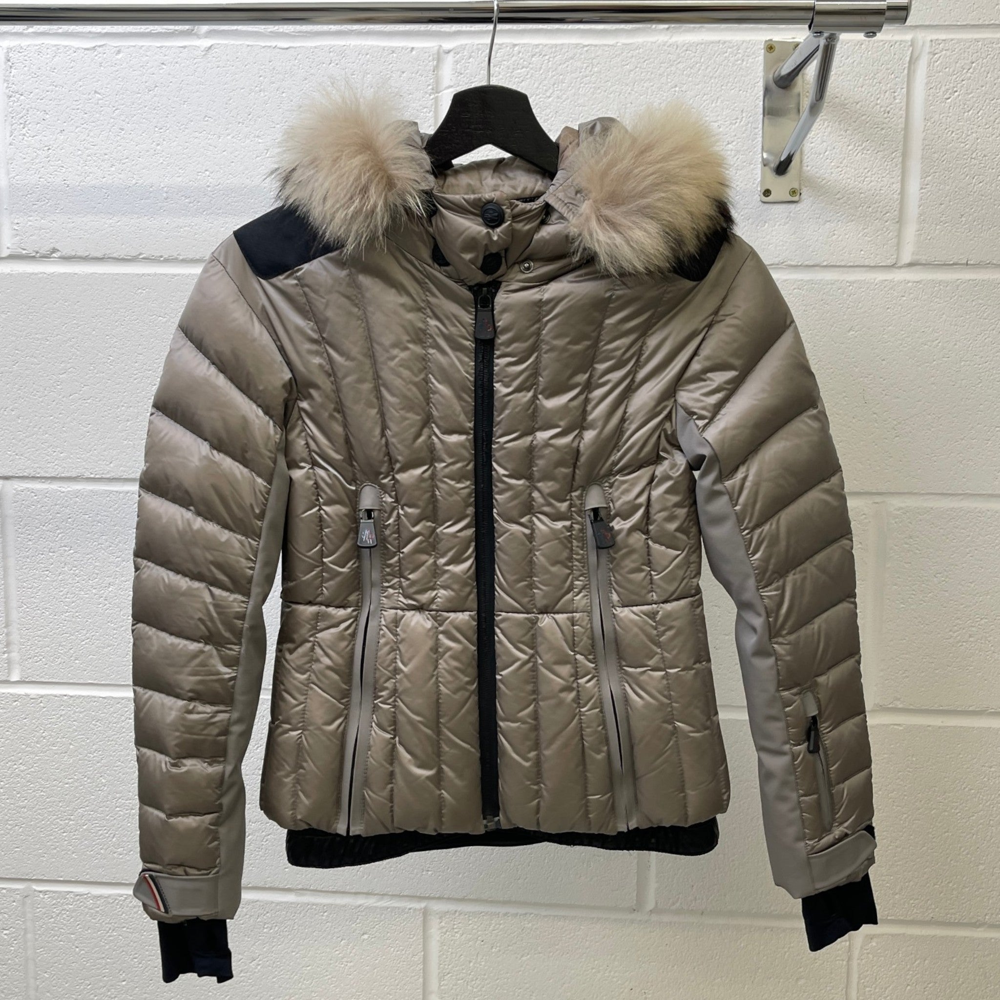 Women's Girls Age 10 Violaine Down Jacket Grey Size XXS