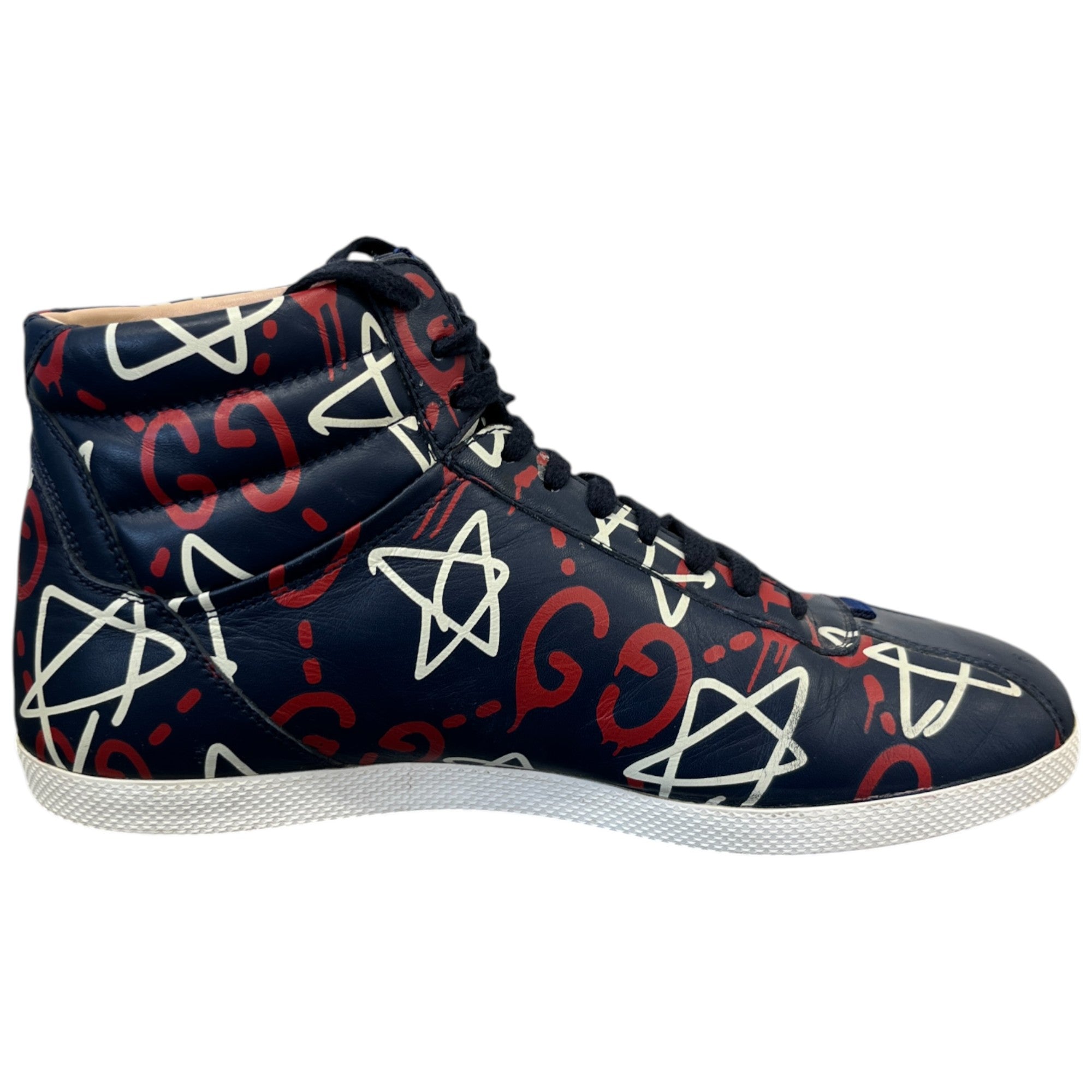 Men's Ghost Logo High Trainers Navy Size EU 40 / UK 6