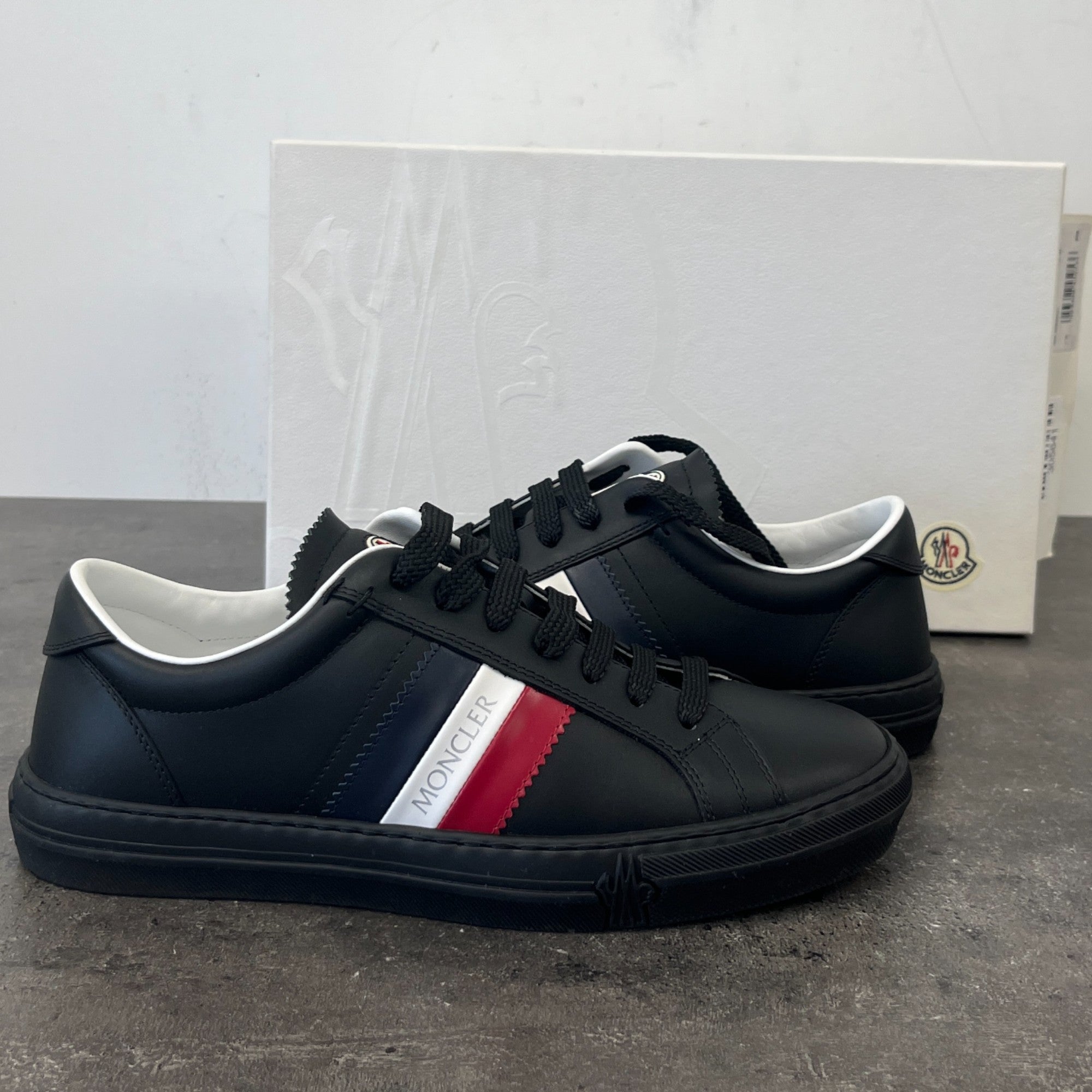 Men's Monaco Scarpa Low Trainers Black Size EU 40 / UK 6