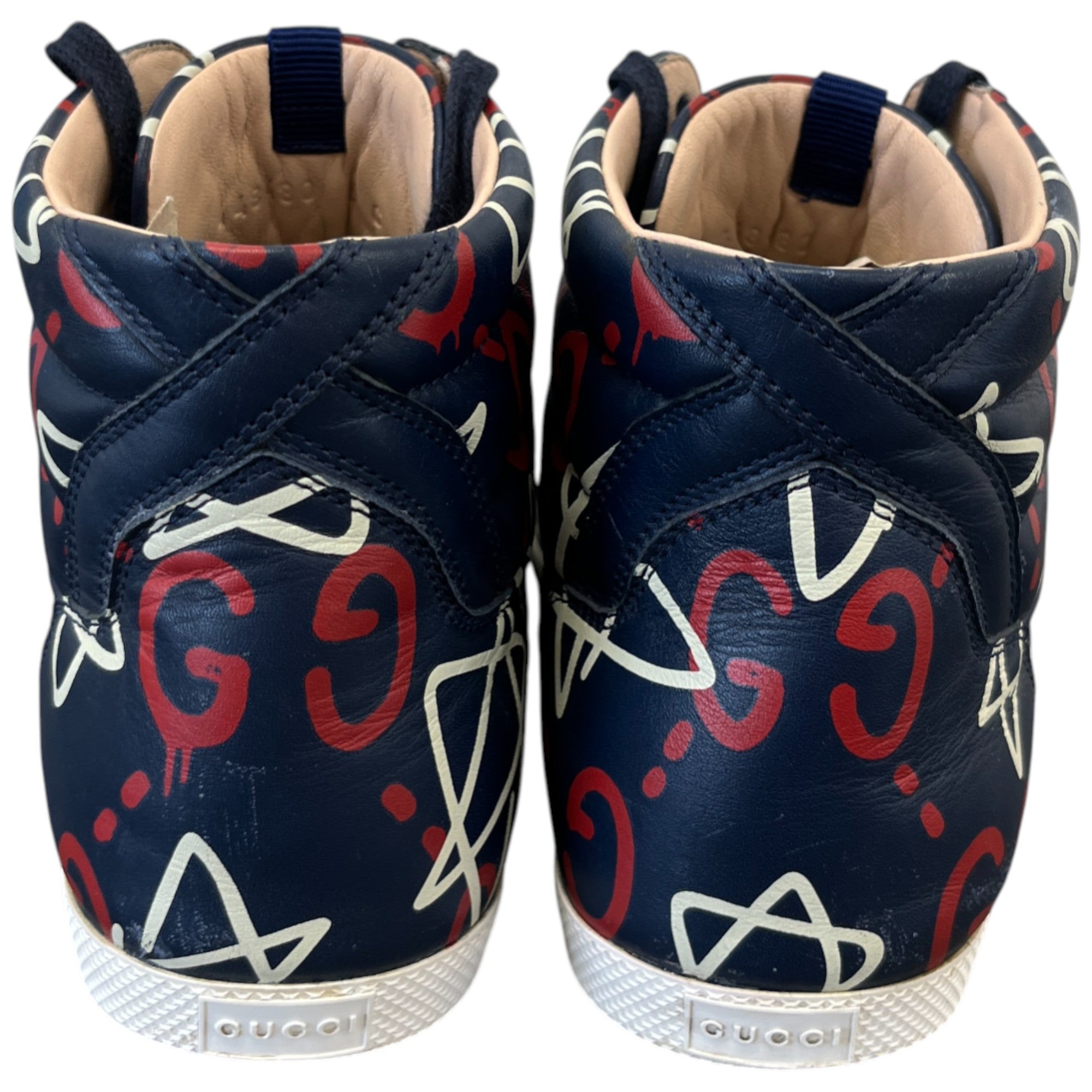 Men's Ghost Logo High Trainers Navy Size EU 40 / UK 6