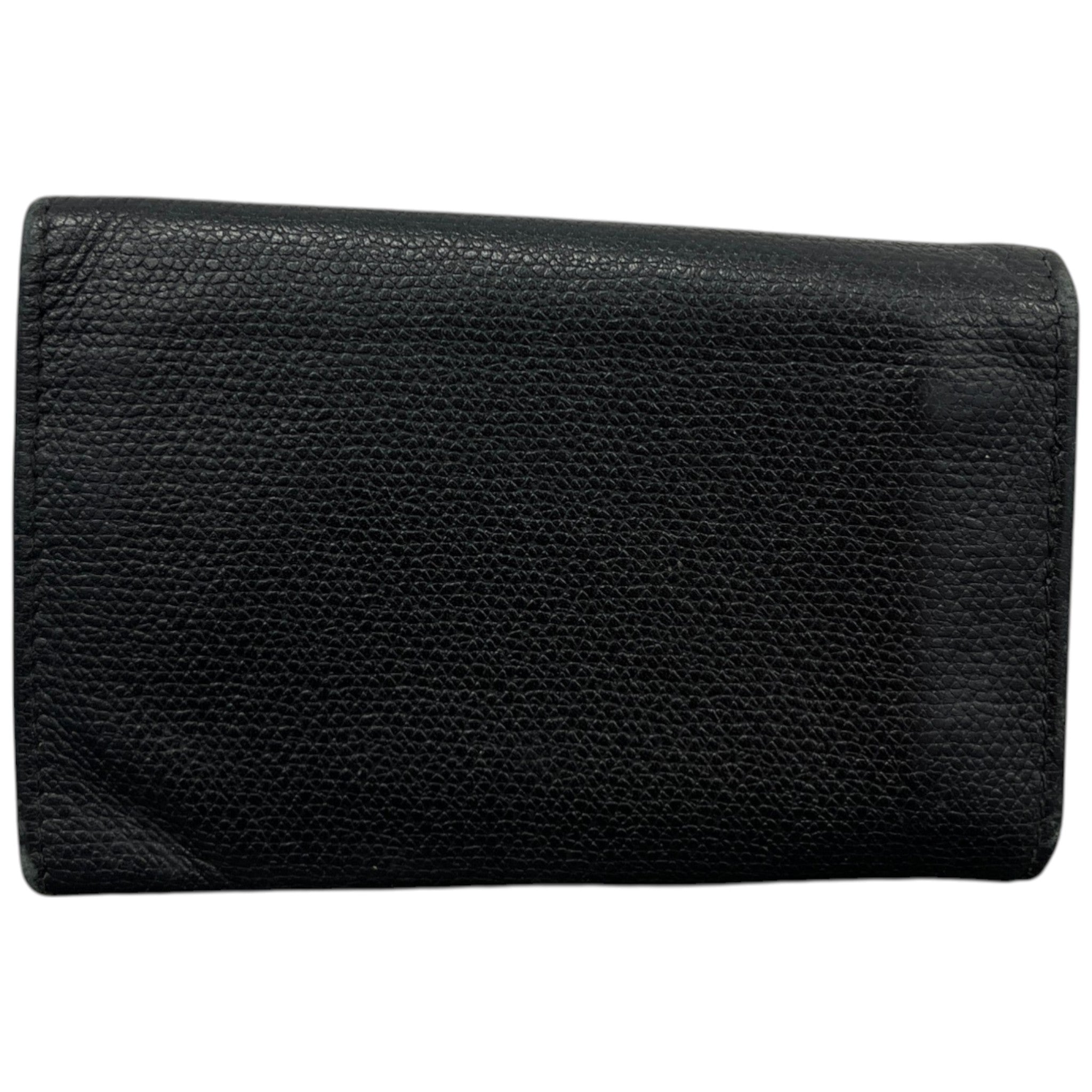 Women's Cc Logo Key Case Wallet Black