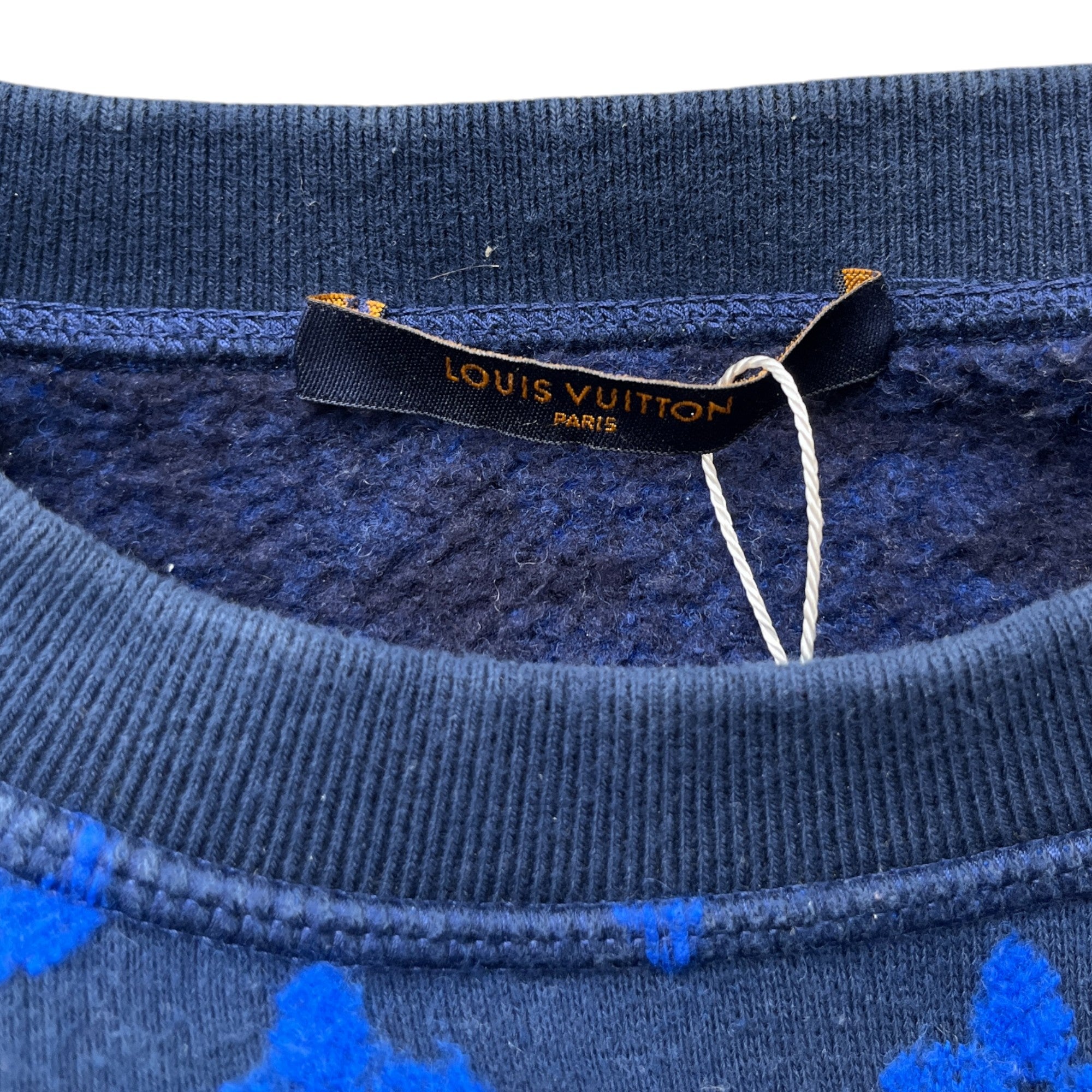 Men's Monogram Sweatshirt Blue Size XS