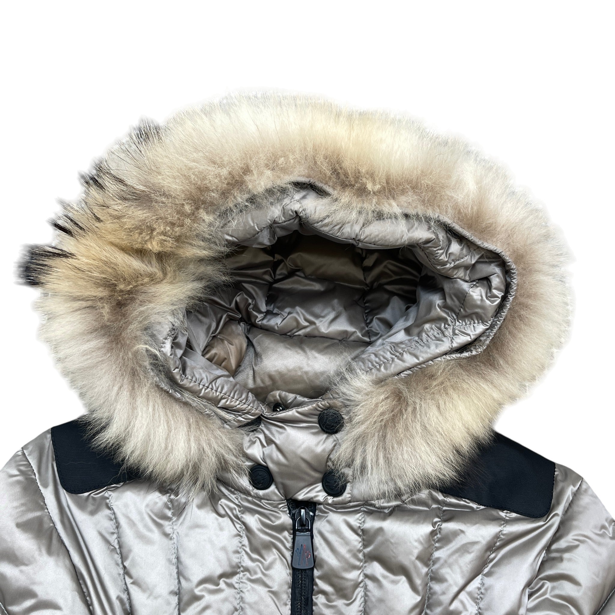 Women's Girls Age 10 Violaine Down Jacket Grey Size XXS