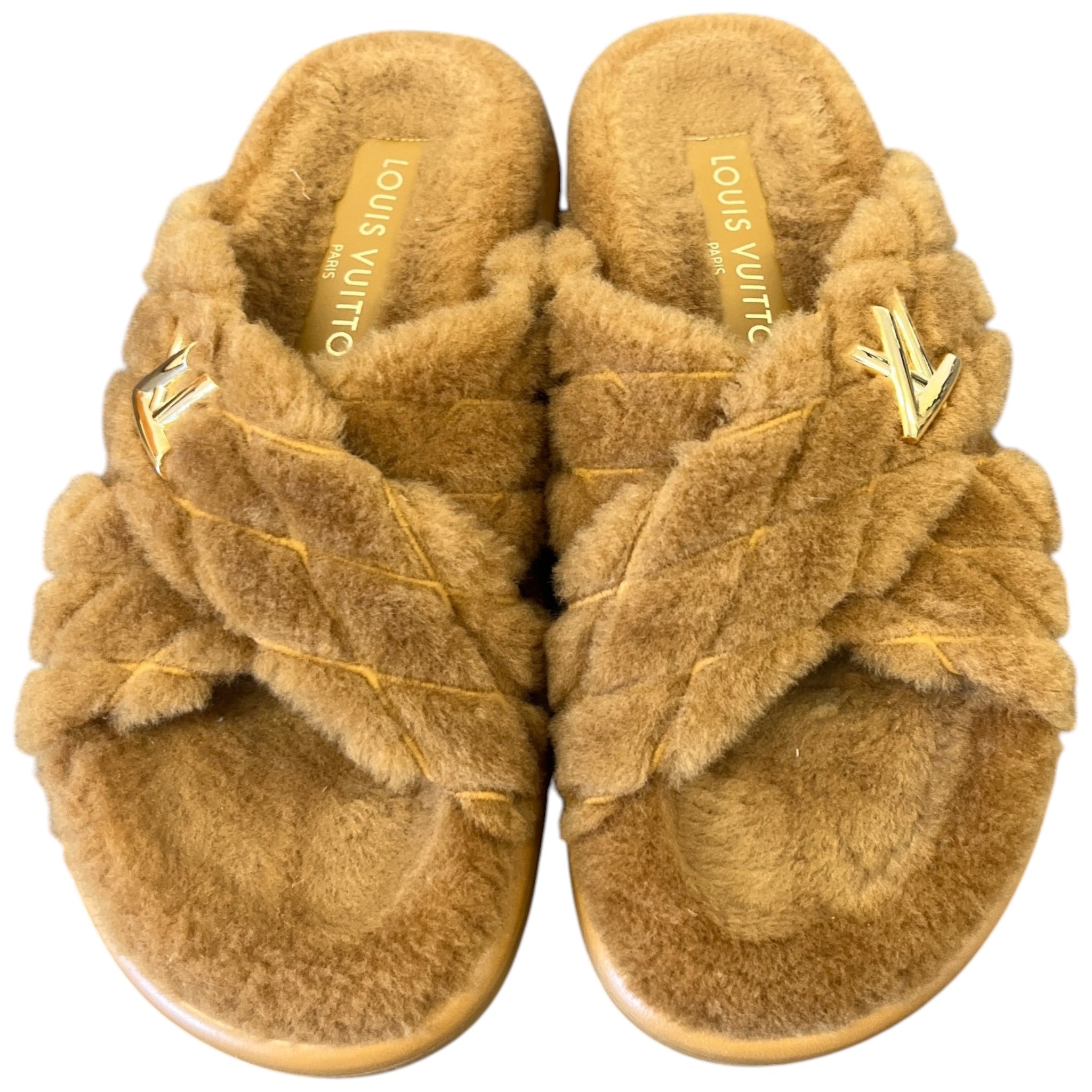 Women's Lv Bliss Comfort Mules Sandals Brown Size EU 38 / UK 5